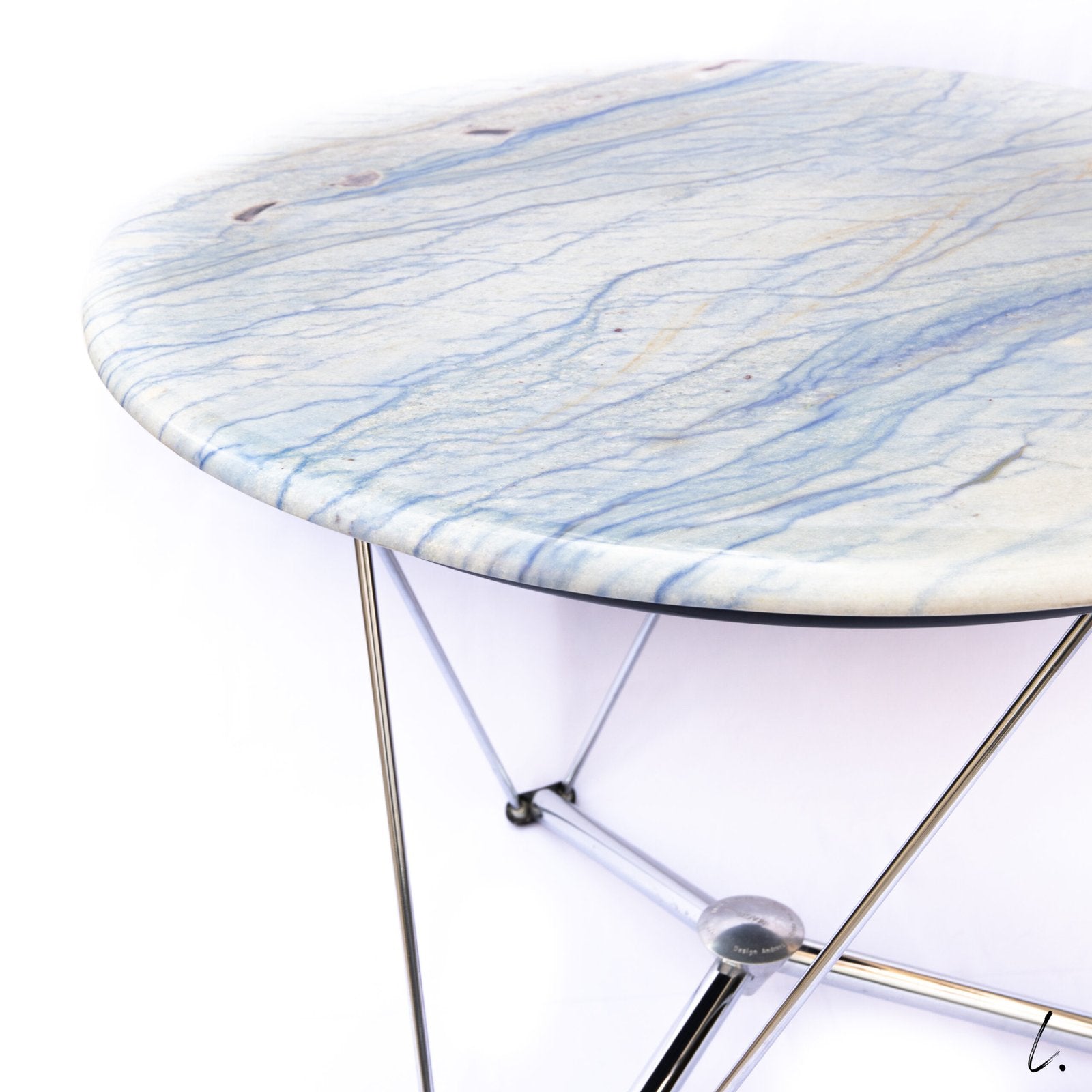 "LEM" TABLE, BLUE MARBLE FOR MAGIS, 1980