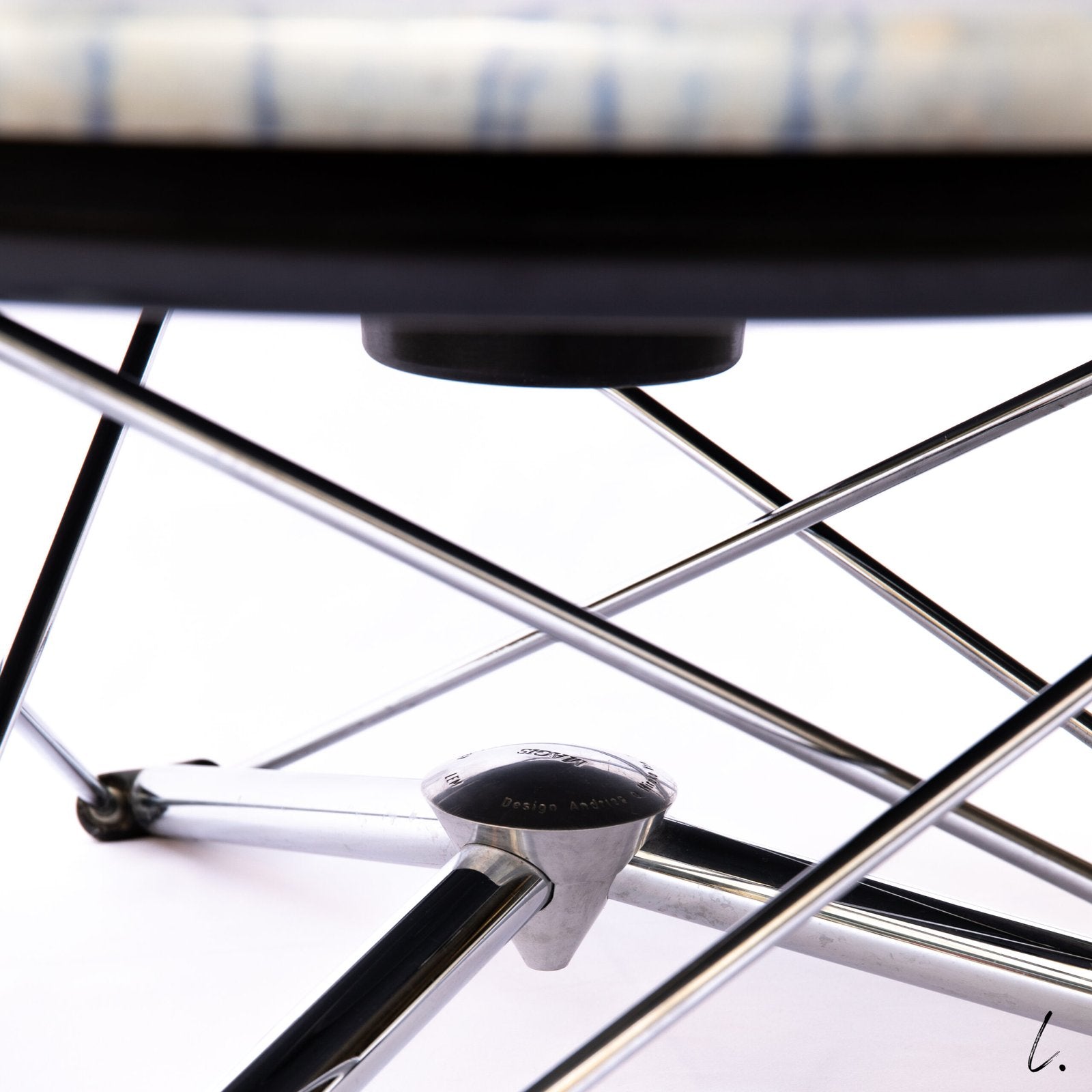 "LEM" TABLE, BLUE MARBLE FOR MAGIS, 1980