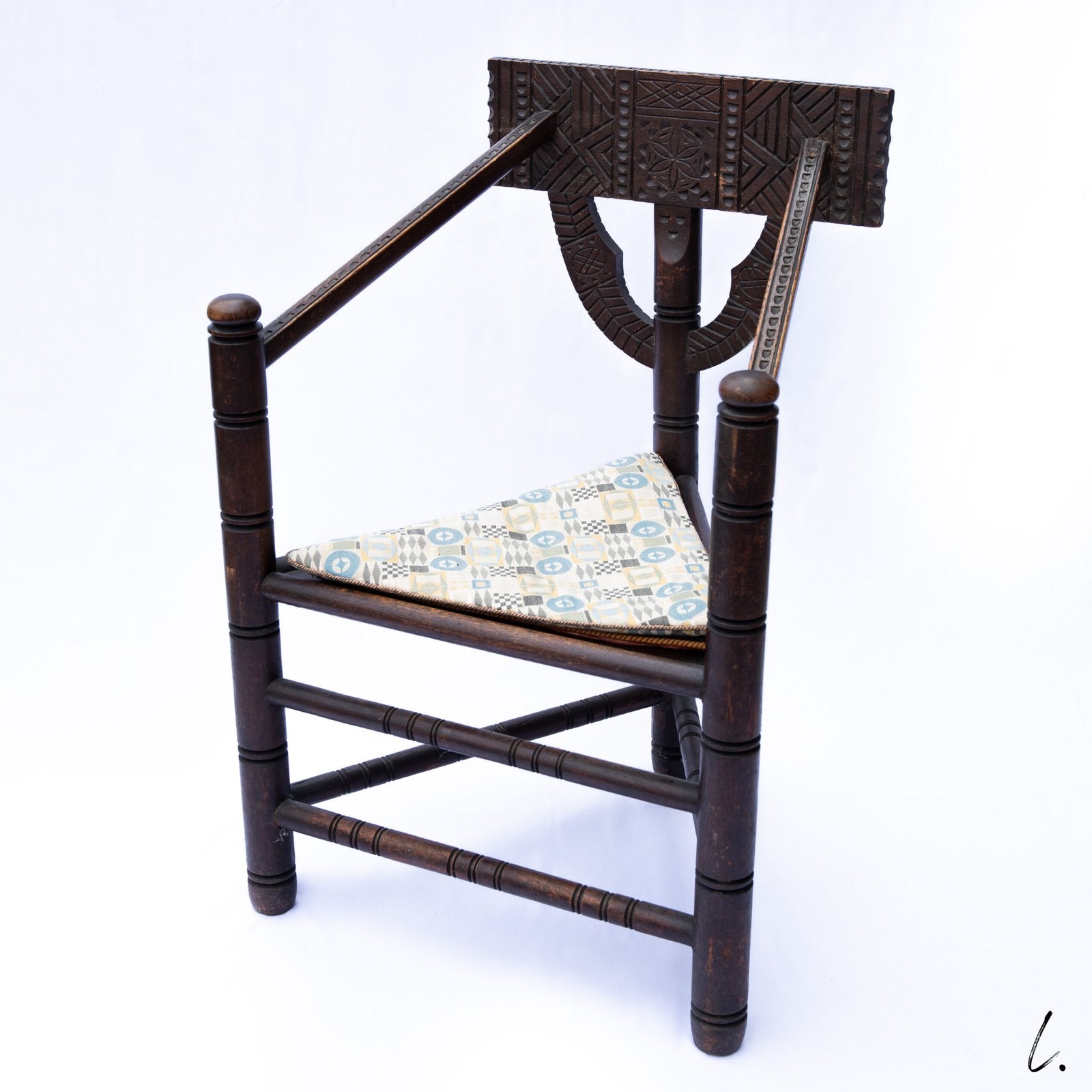 PAIR OF MONK CHAIRS IN SOLID OAK, SWEDEN, 1900