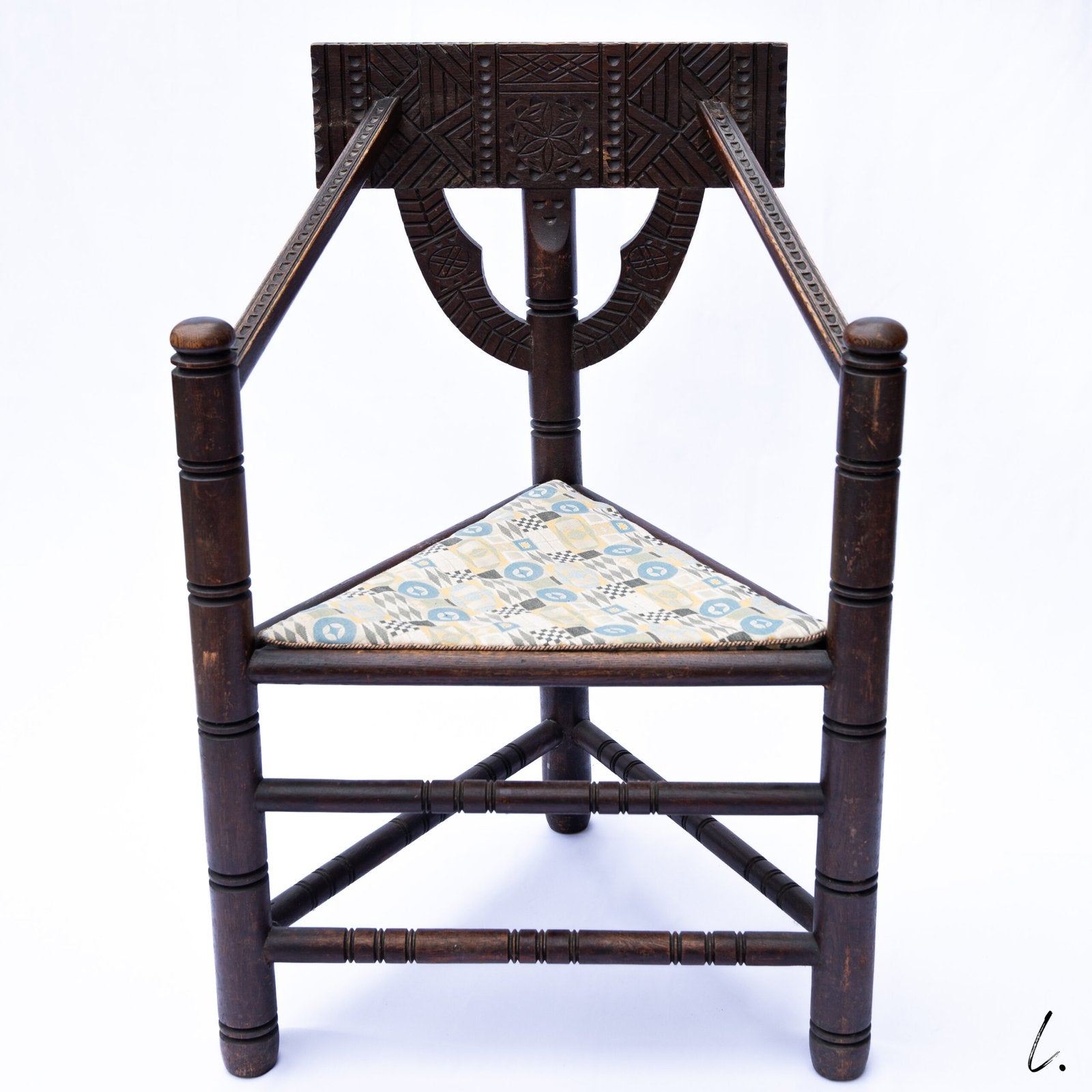 PAIR OF MONK CHAIRS IN SOLID OAK, SWEDEN, 1900