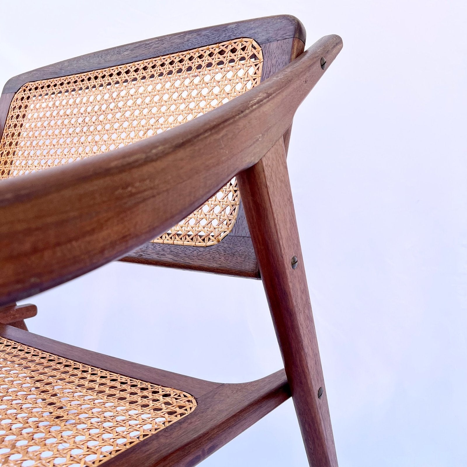 TEAK ARMCHAIR BY MICHEL DUCAROY FOR SNA ROSET, FRANCE, 1952