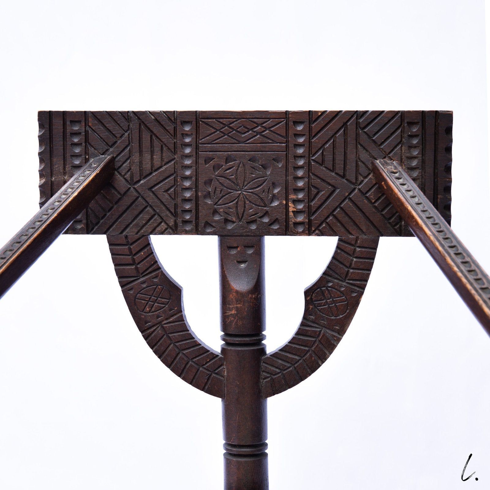PAIR OF MONK CHAIRS IN SOLID OAK, SWEDEN, 1900