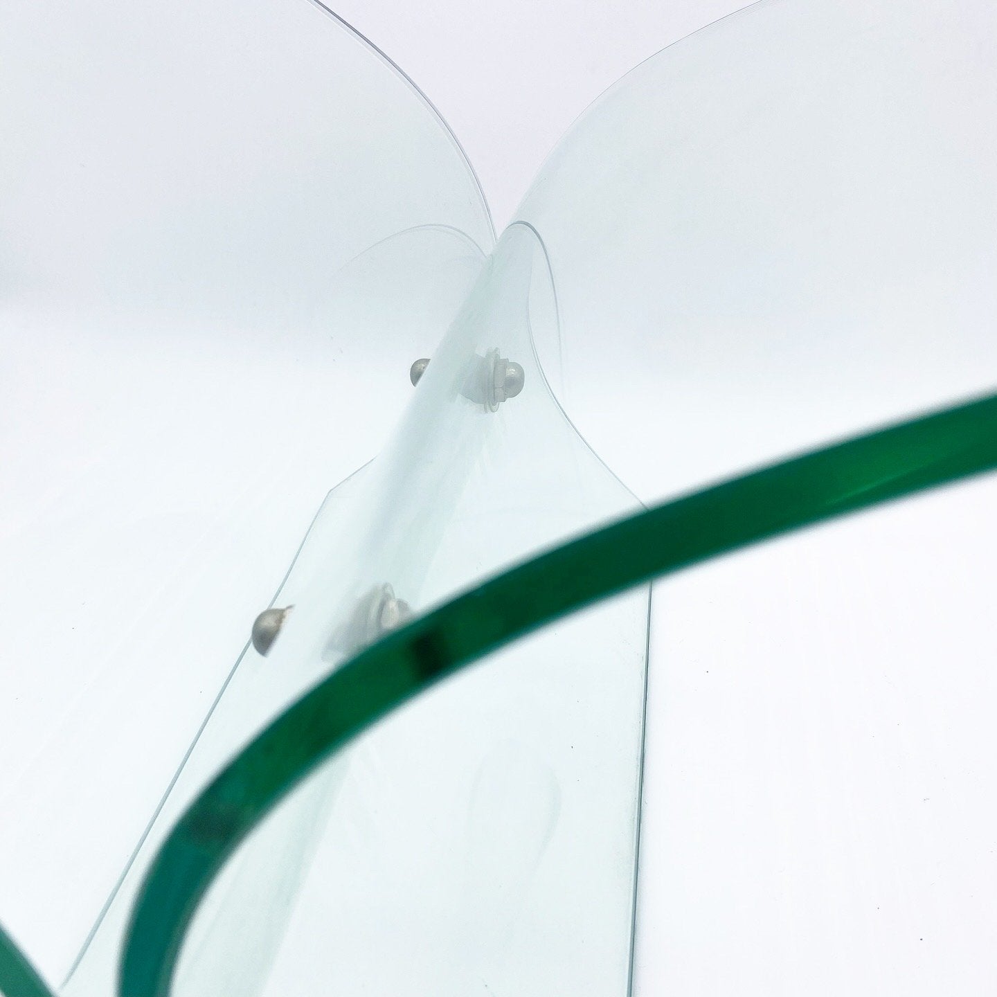 PORTE-REVUES XXL / VERRE TREMPÉ, 1980s, ITALY