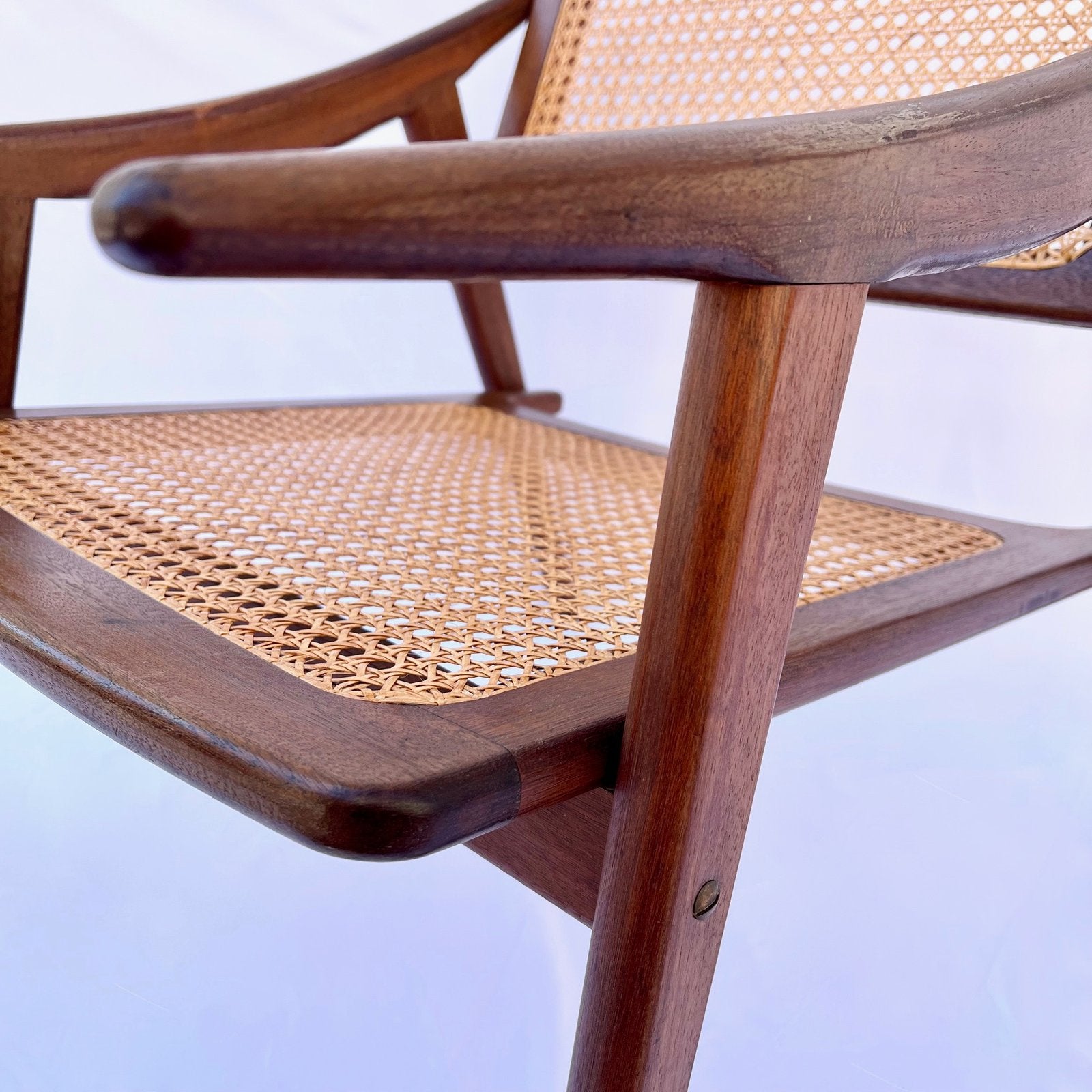 TEAK ARMCHAIR BY MICHEL DUCAROY FOR SNA ROSET, FRANCE, 1952