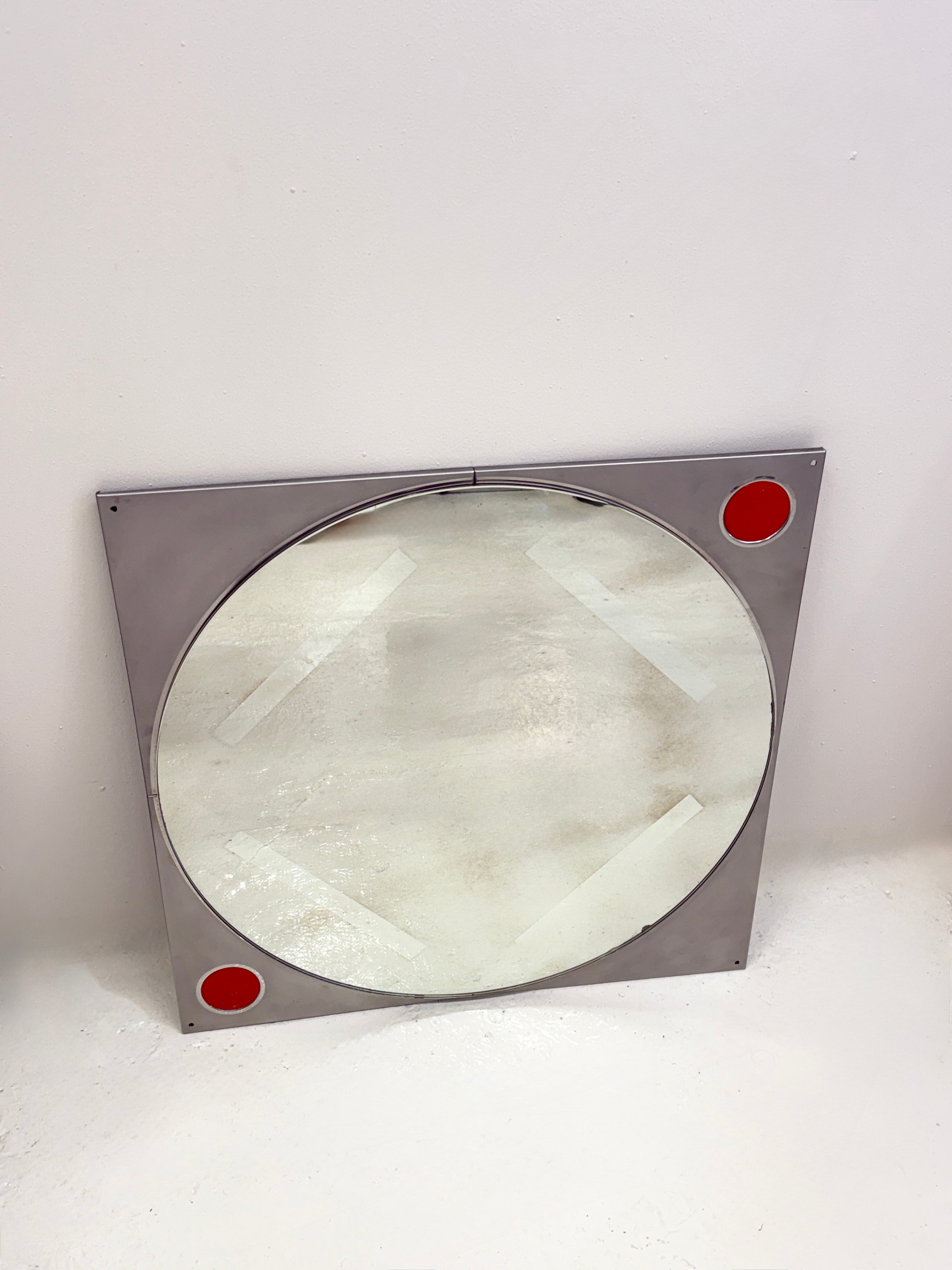 MIROIR “SPACE AGE” ITALIE — 1970S