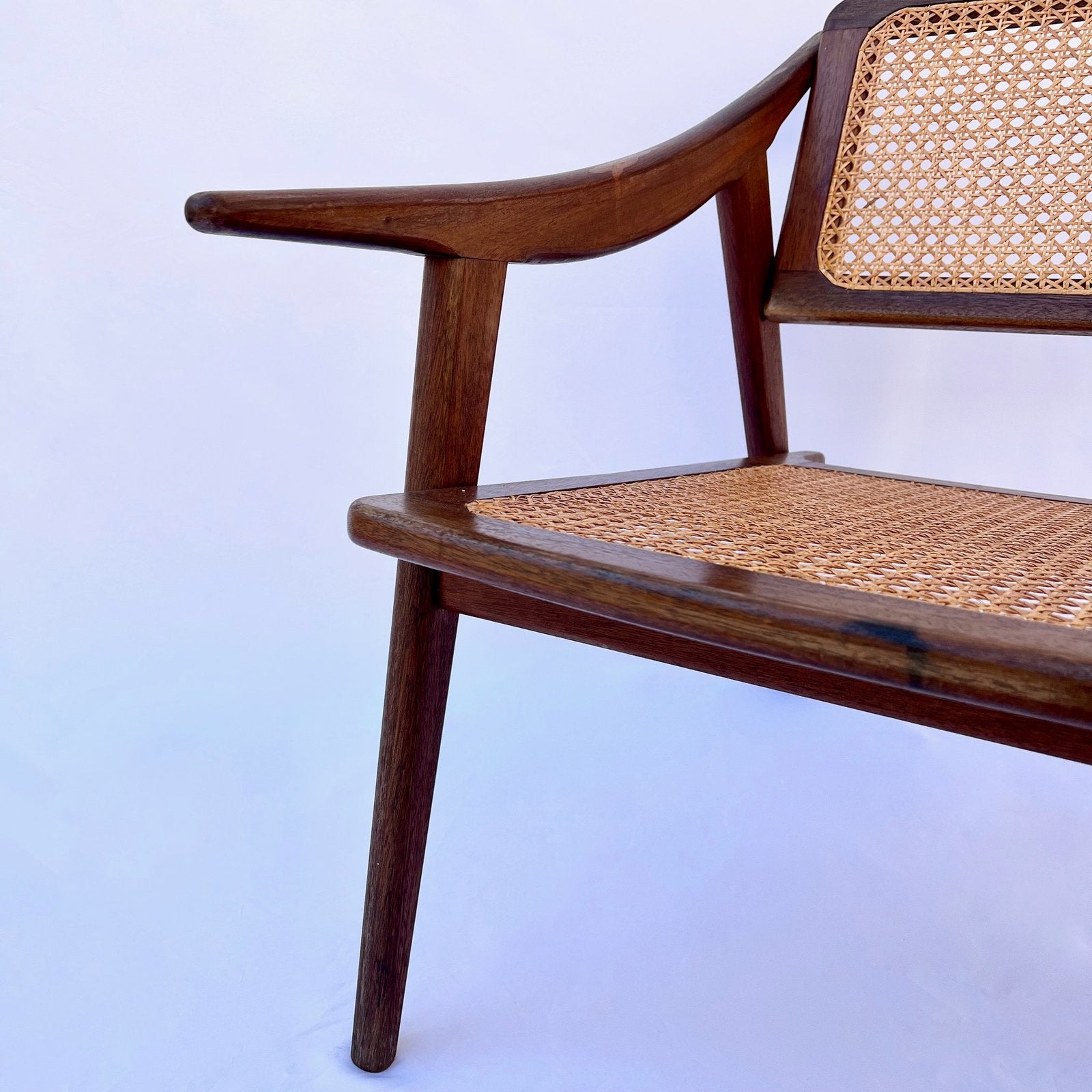 TEAK ARMCHAIR BY MICHEL DUCAROY FOR SNA ROSET, FRANCE, 1952