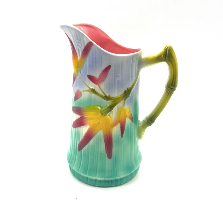 PICHET EN BARBOTINE DE SAINT CLEMENT, "BAMBOU" 1890s