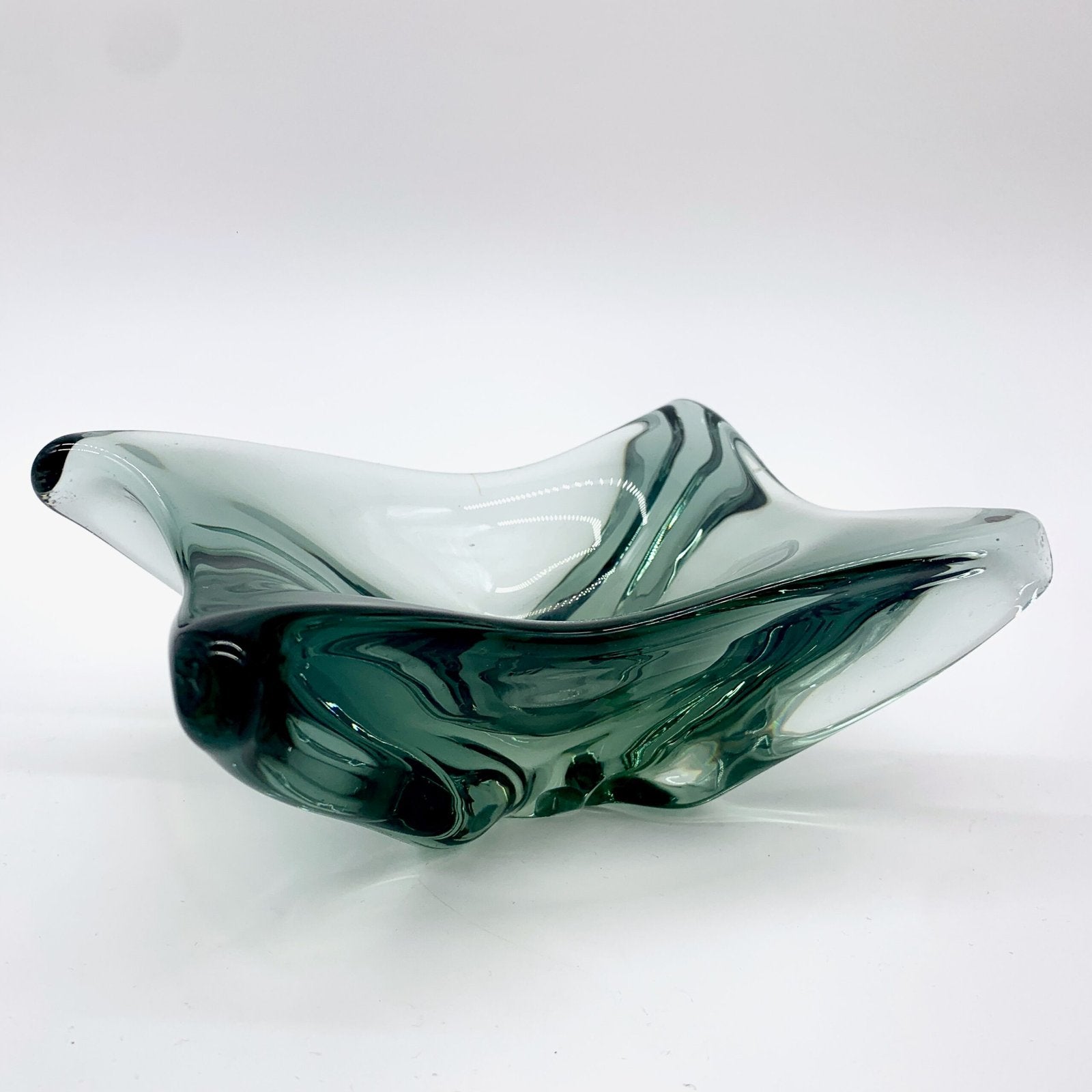 VIDE POCHE MURANO, FORME LIBRE, GRIS FUMÉ, 1960