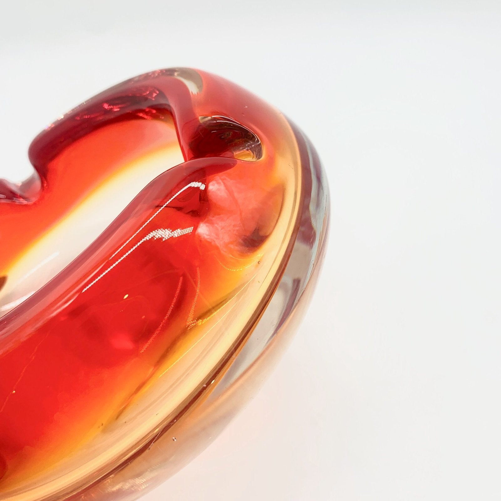 CENDRIER MURANO ROUGE, 1960