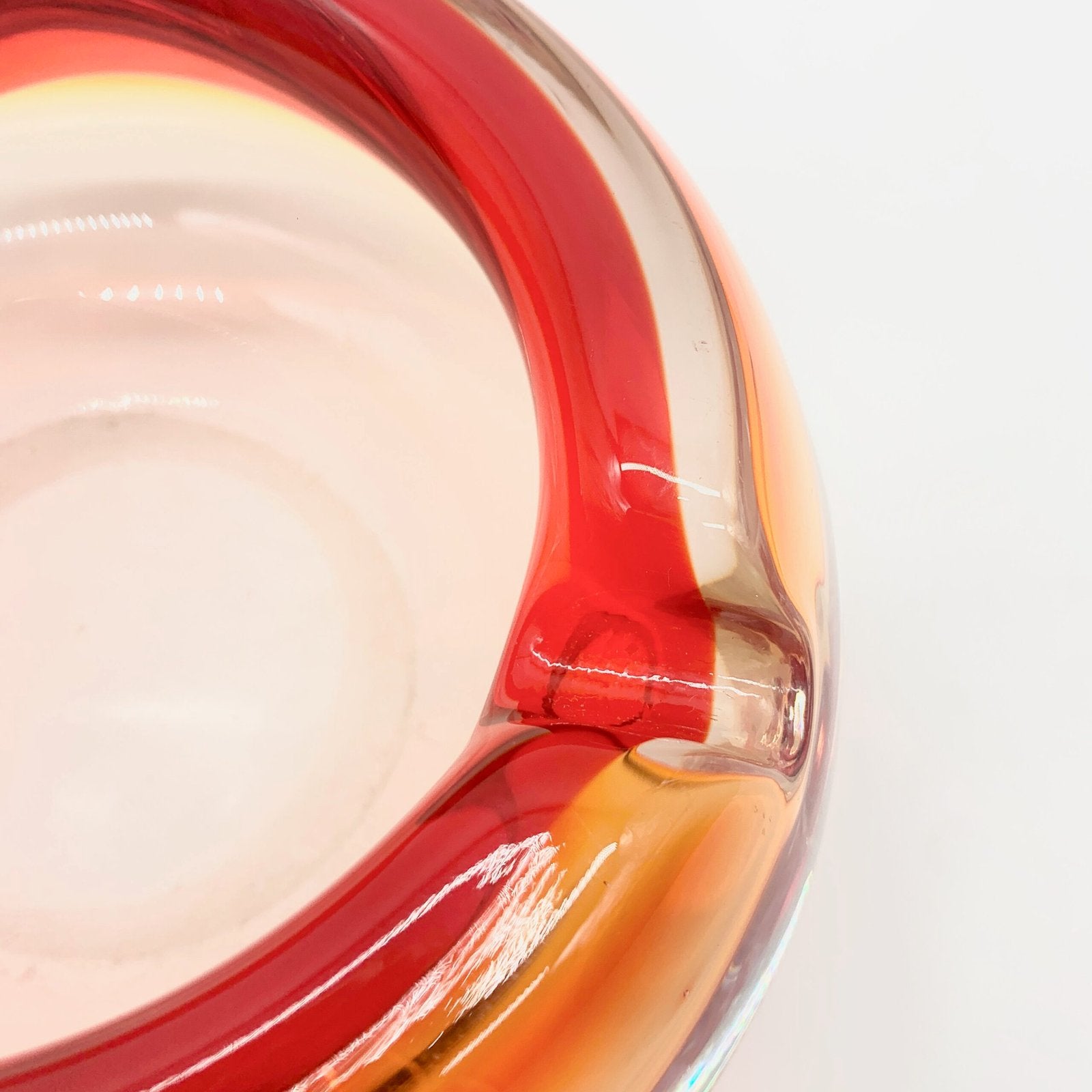 CENDRIER MURANO ROUGE, 1960