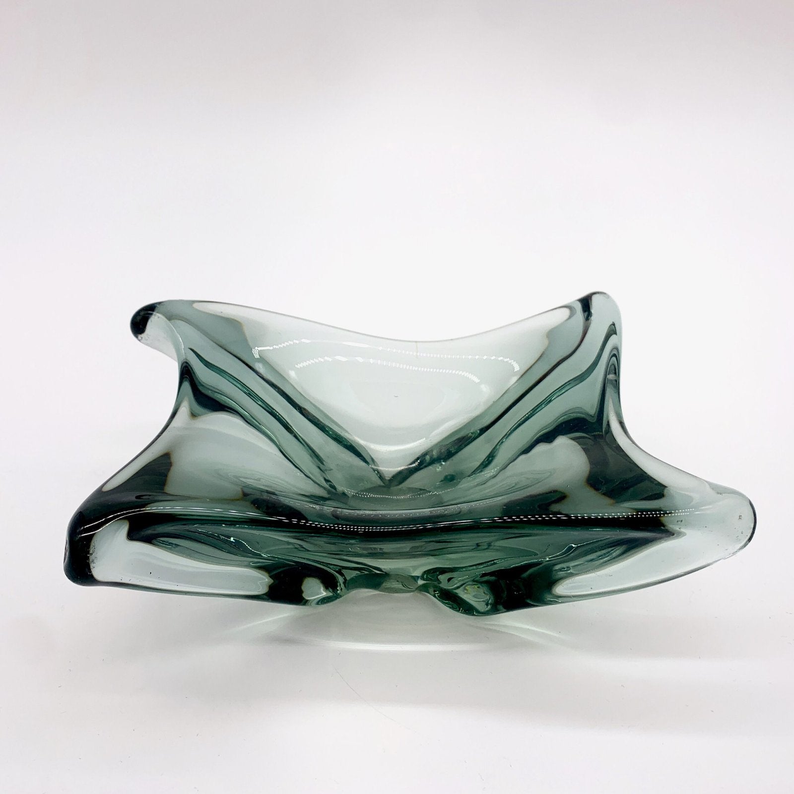 VIDE POCHE MURANO, FORME LIBRE, GRIS FUMÉ, 1960