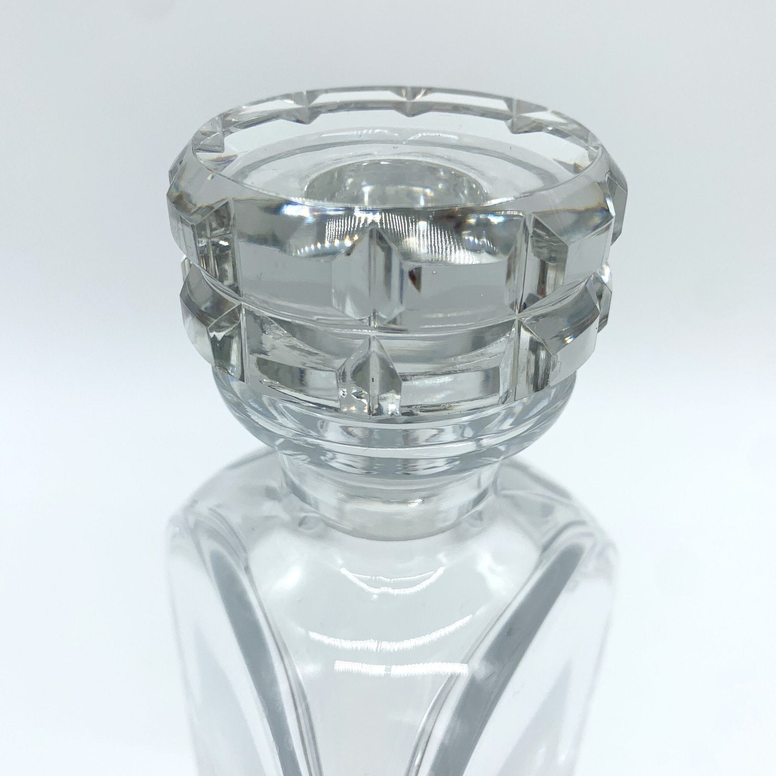 CARAFE "PYRAMIDE" CRISTAL D'ATLANTIS, 1930s