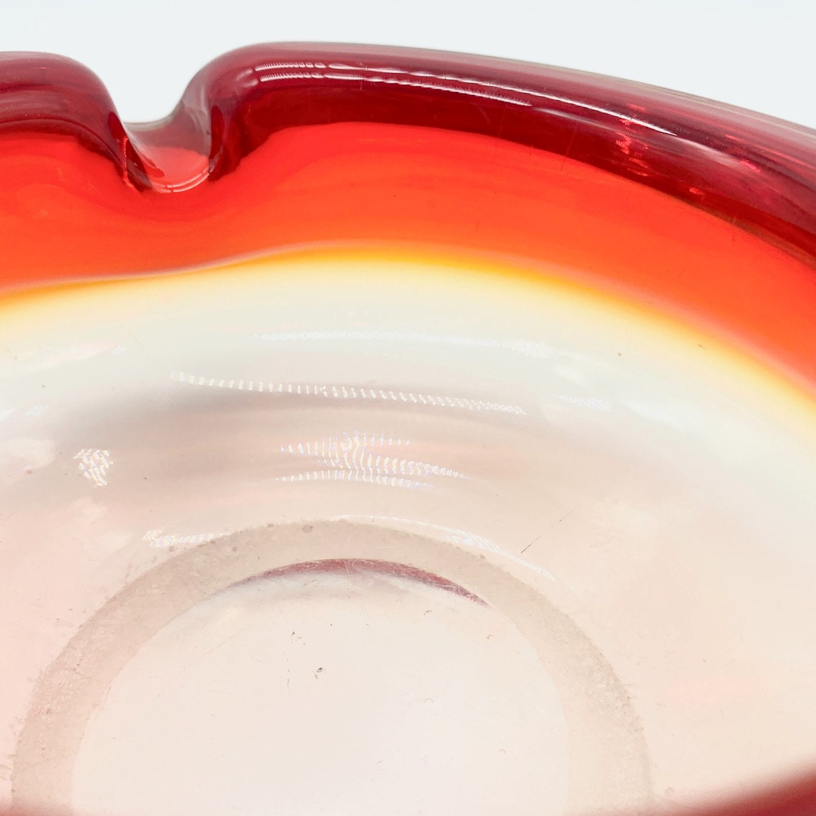 CENDRIER MURANO ROUGE, 1960