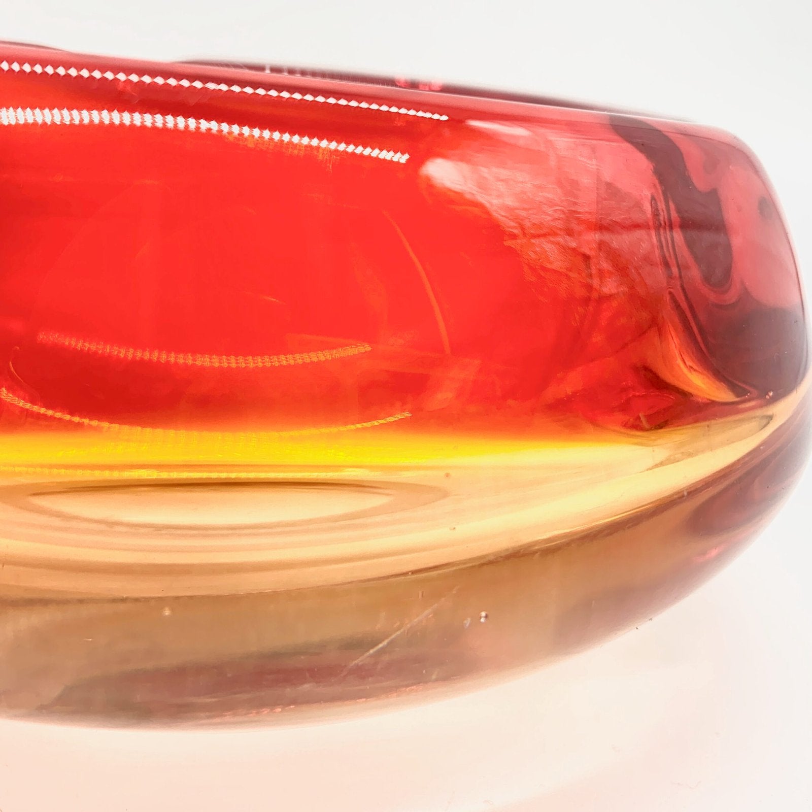 CENDRIER MURANO ROUGE, 1960