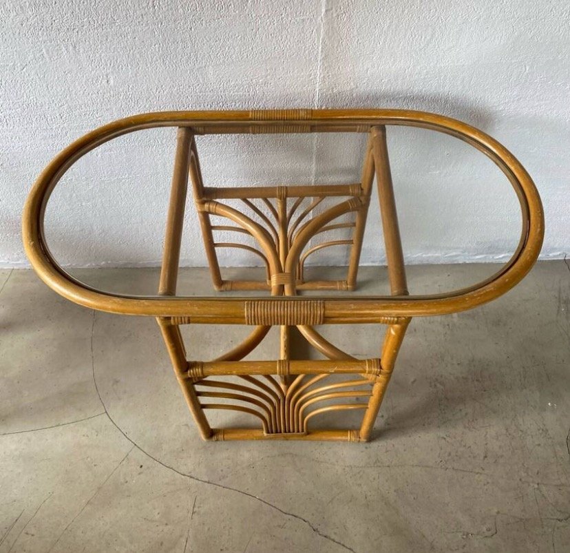 TÊTE A TÊTE ROTIN / BAMBOU 70s