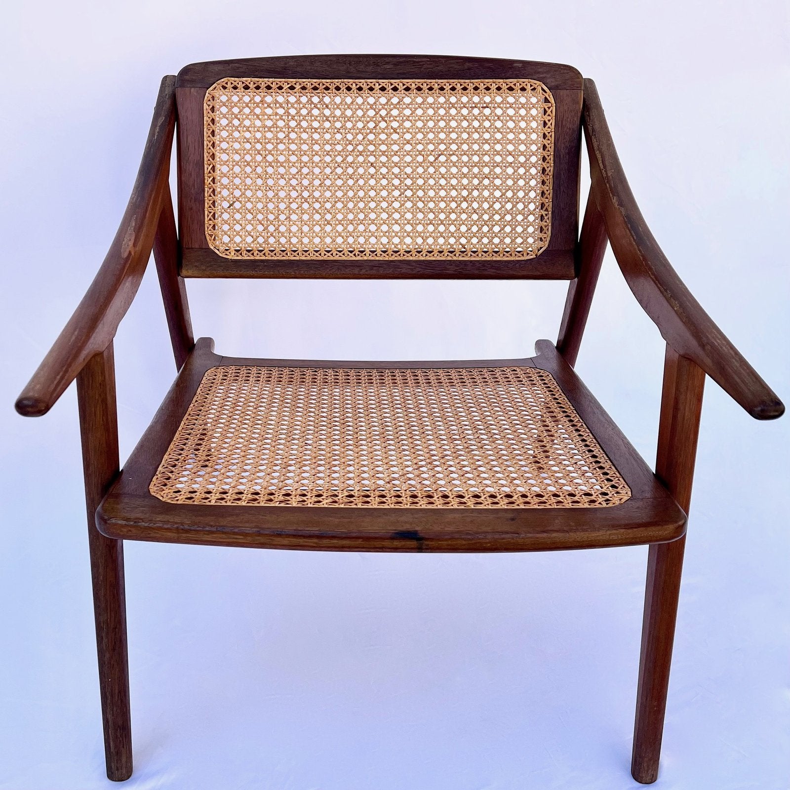 TEAK ARMCHAIR BY MICHEL DUCAROY FOR SNA ROSET, FRANCE, 1952