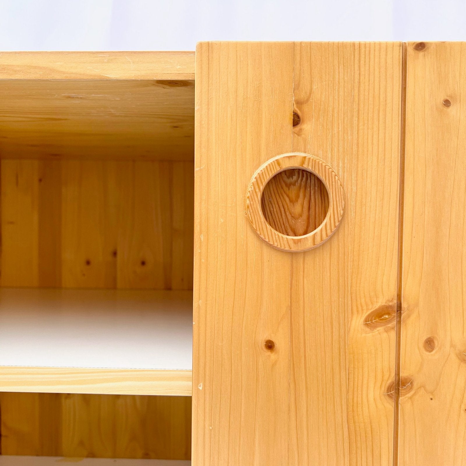 PINE SIDEBOARD "LES ARCS" MODEL BY CHARLOTTE PERRIAND, CIRCA 1960