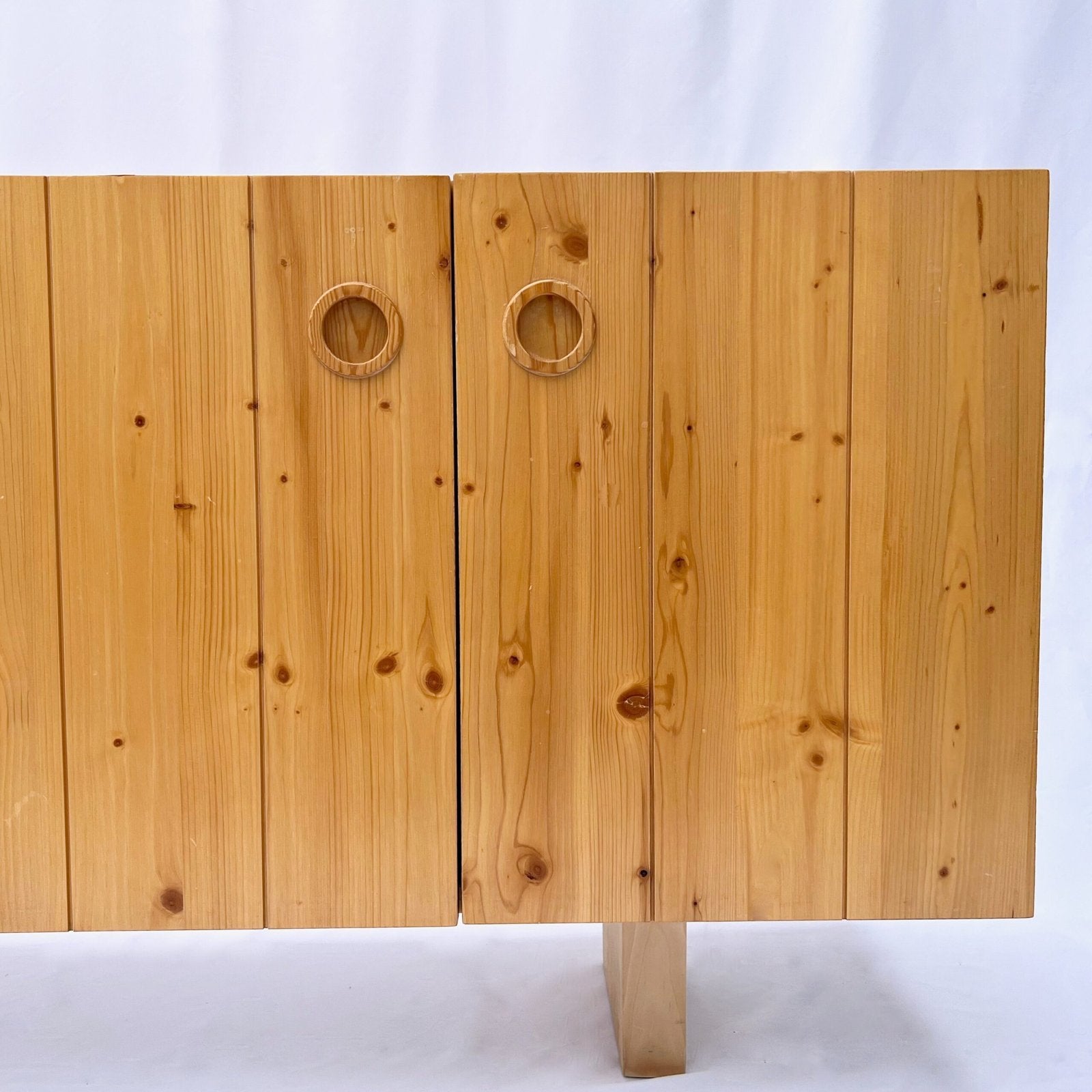PINE SIDEBOARD "LES ARCS" MODEL BY CHARLOTTE PERRIAND, CIRCA 1960