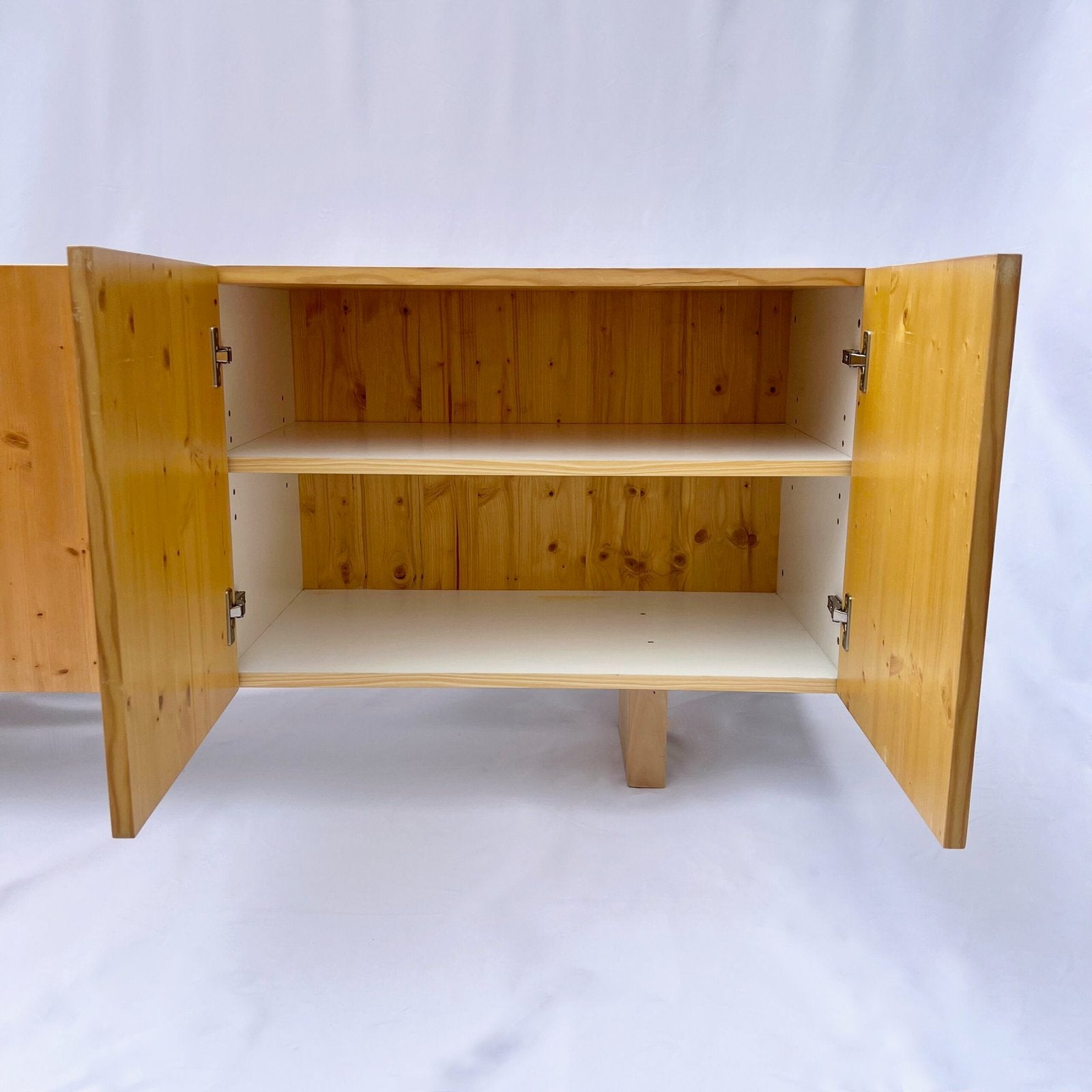 PINE SIDEBOARD "LES ARCS" MODEL BY CHARLOTTE PERRIAND, CIRCA 1960