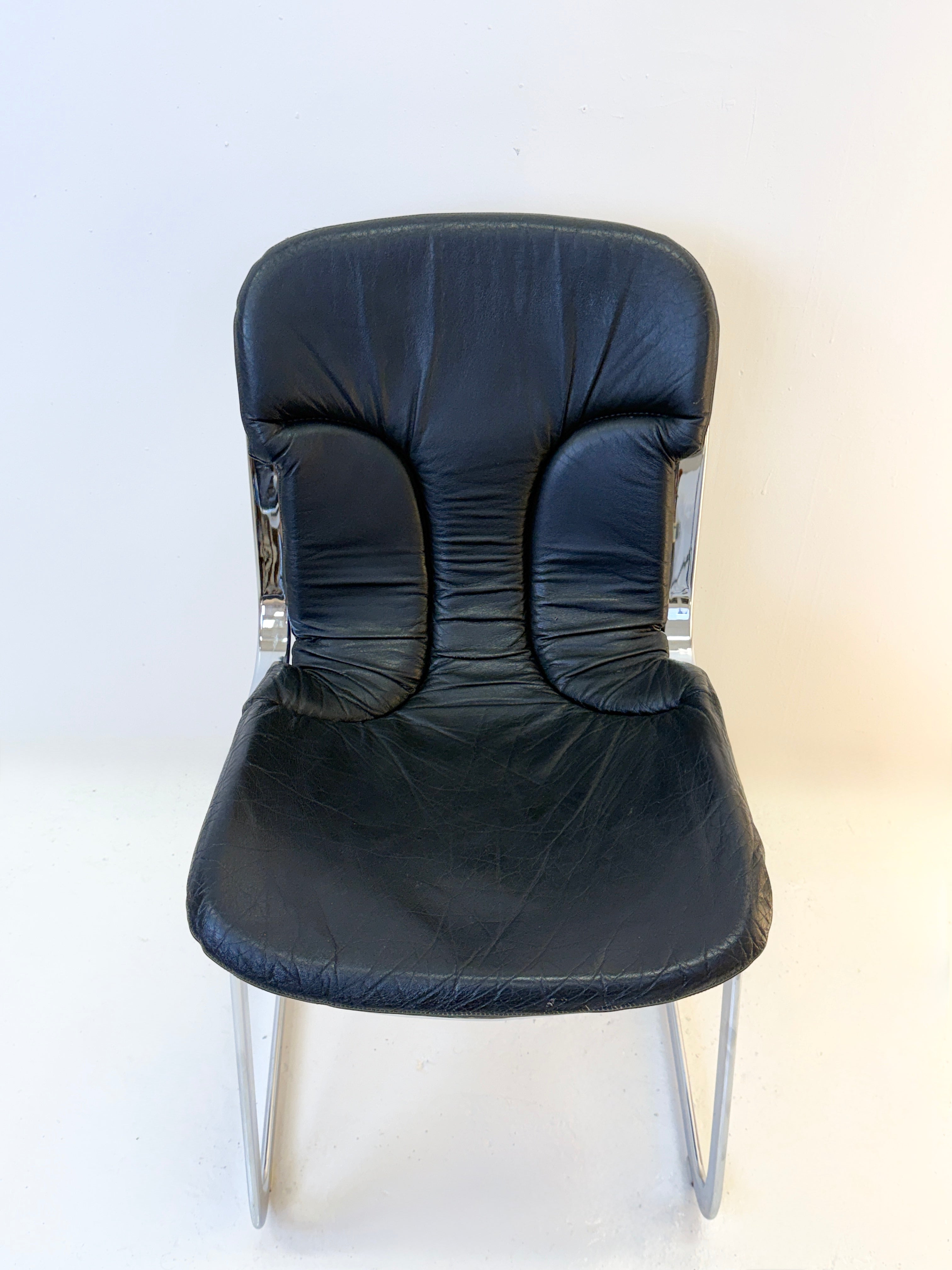 ENSEMBLE DE 4 CHAISES PAR WILLY RIZZO, 1970s