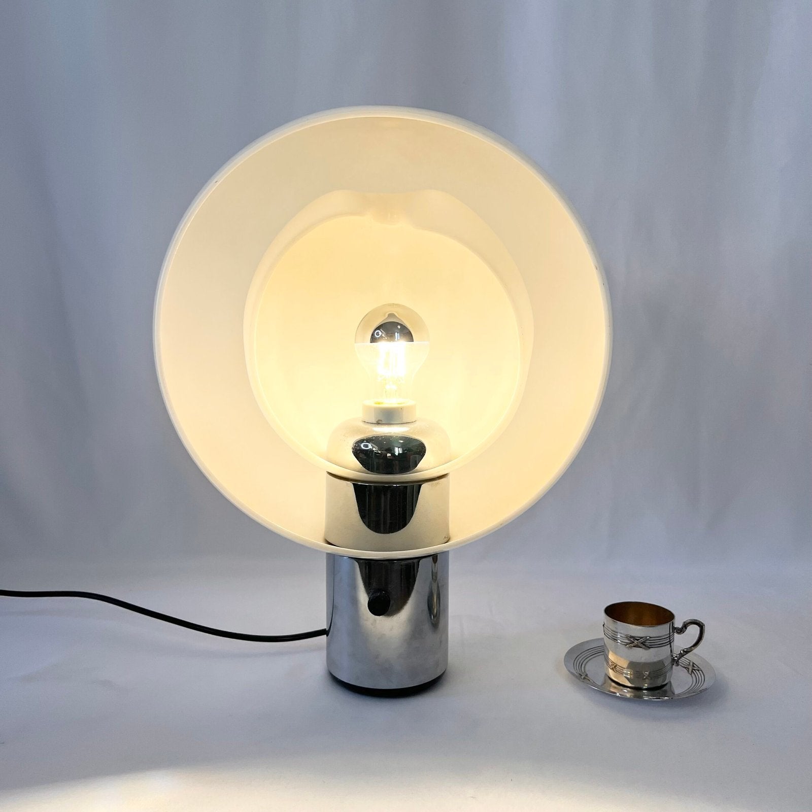 GRANDE LAMPE "MOON" PAR ANDRÉ RICARD POUR METALARTE, 1960s. SPAIN