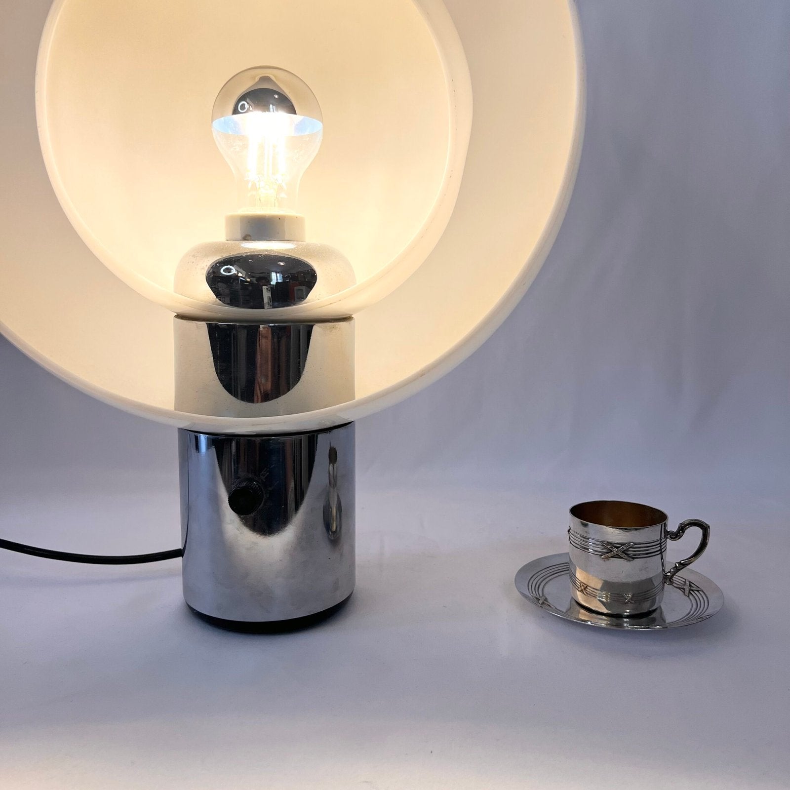 GRANDE LAMPE "MOON" PAR ANDRÉ RICARD POUR METALARTE, 1960s. SPAIN