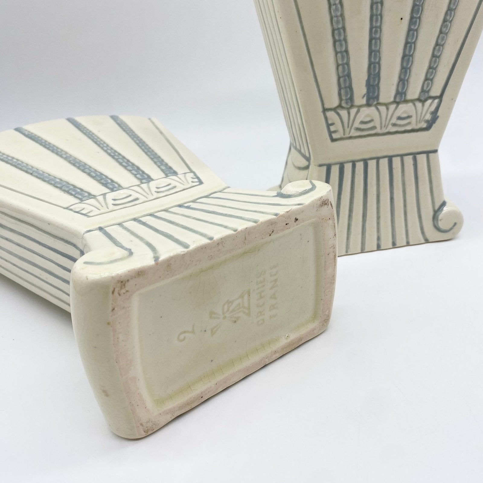 PAIRE DE VASES "ORCHIES" ART DÉCO, 1930s