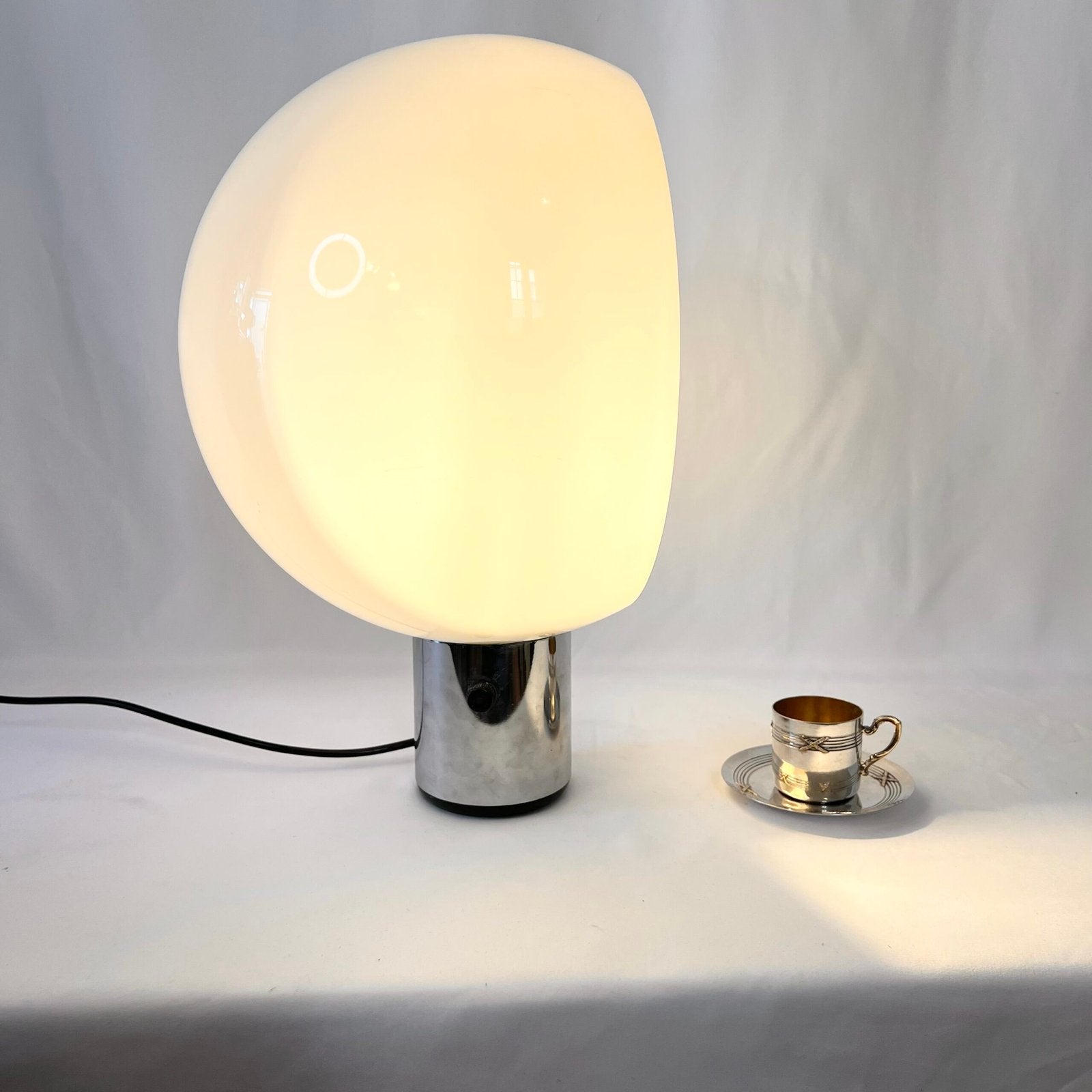 GRANDE LAMPE "MOON" PAR ANDRÉ RICARD POUR METALARTE, 1960s. SPAIN