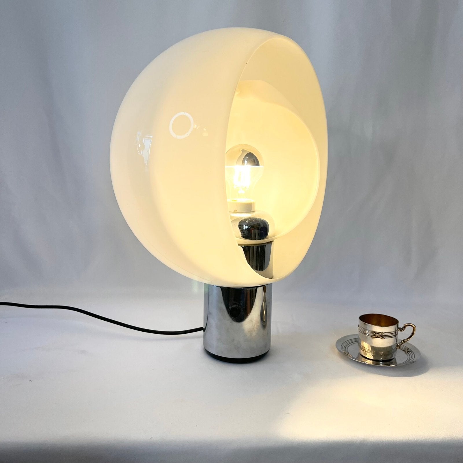 GRANDE LAMPE "MOON" PAR ANDRÉ RICARD POUR METALARTE, 1960s. SPAIN