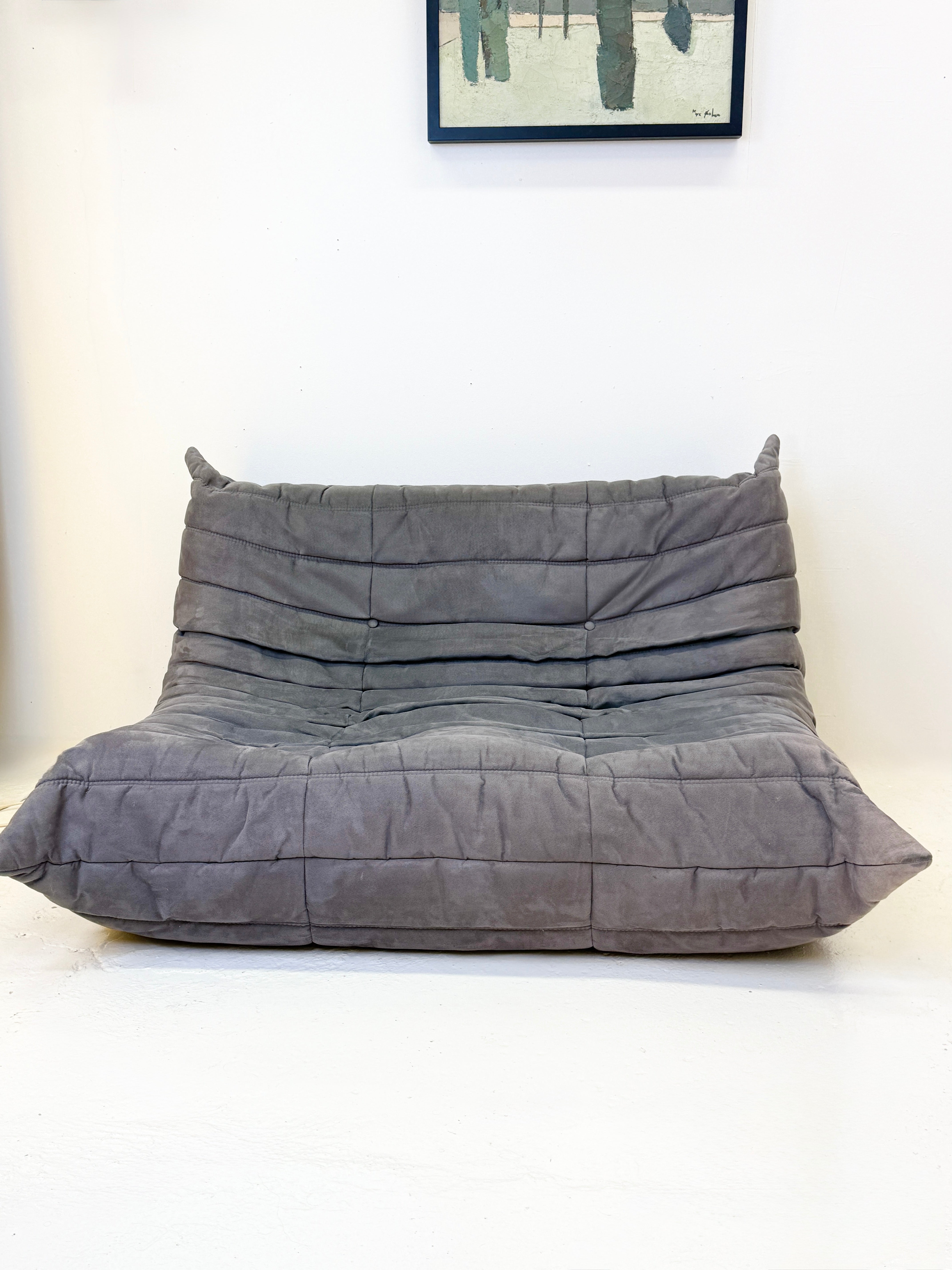 CANAPÉ TOGO 2 PLACES "LIGNE ROSET", GRIS SOURIS