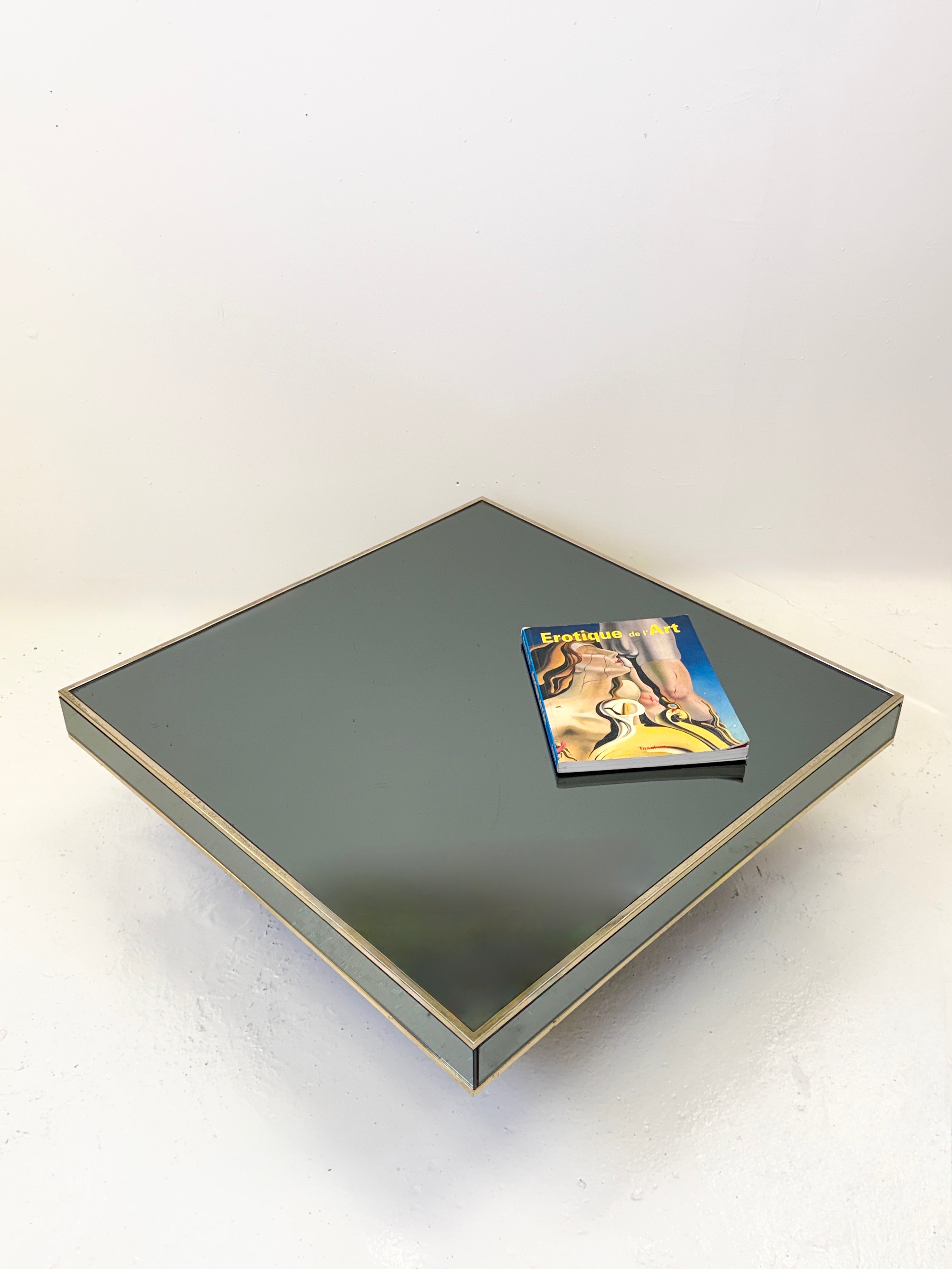 TABLE BASSE "MIROIR" CIDUE, ITALIE 1970s