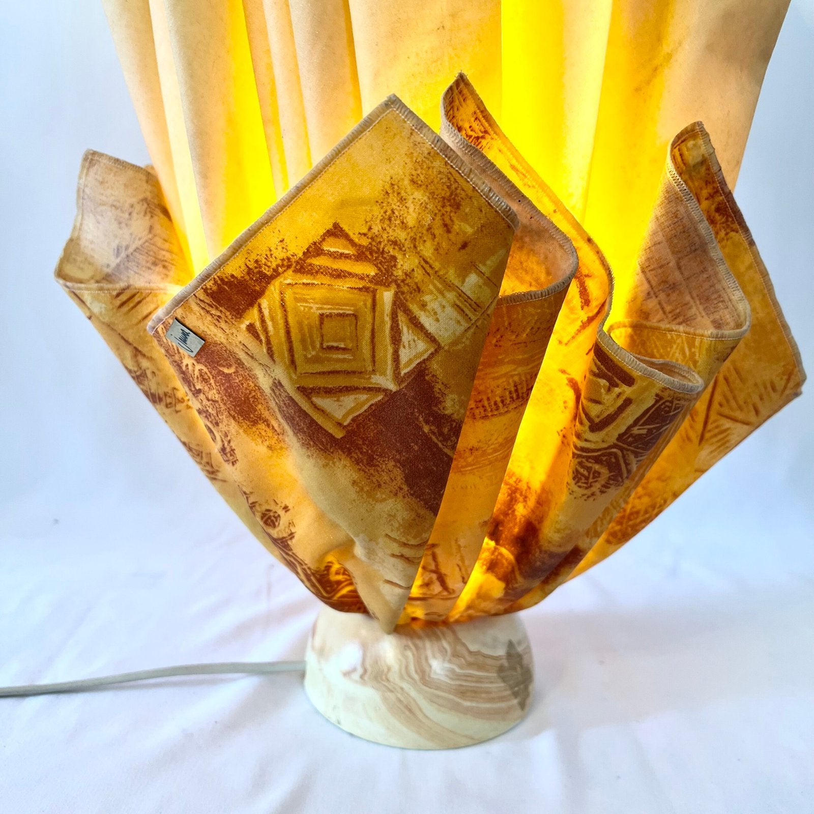 LAMPE "MOUCHOIR" JANNALIGHTS, 1970s. FRANCE