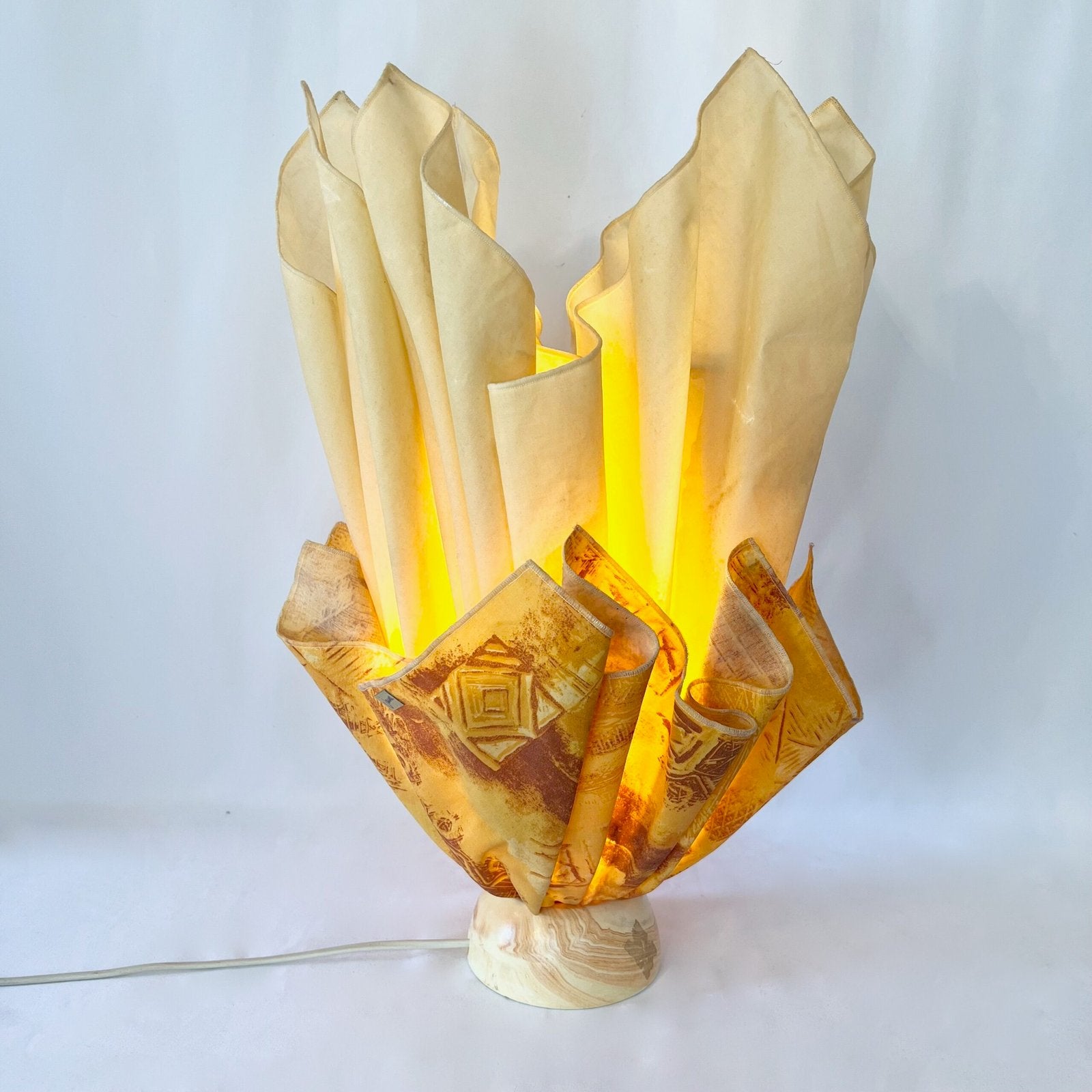 LAMPE "MOUCHOIR" JANNALIGHTS, 1970s. FRANCE