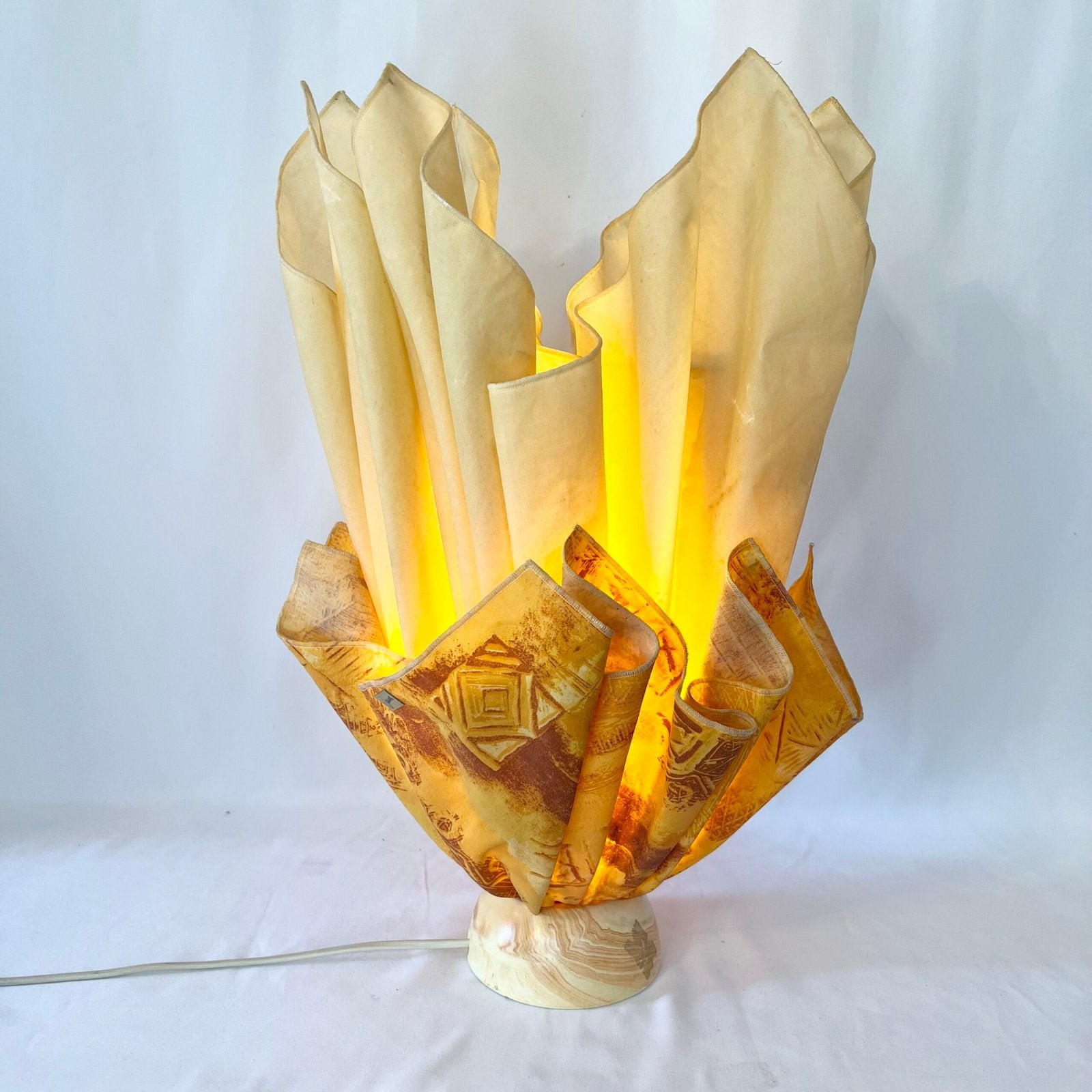 LAMPE "MOUCHOIR" JANNALIGHTS, 1970s. FRANCE