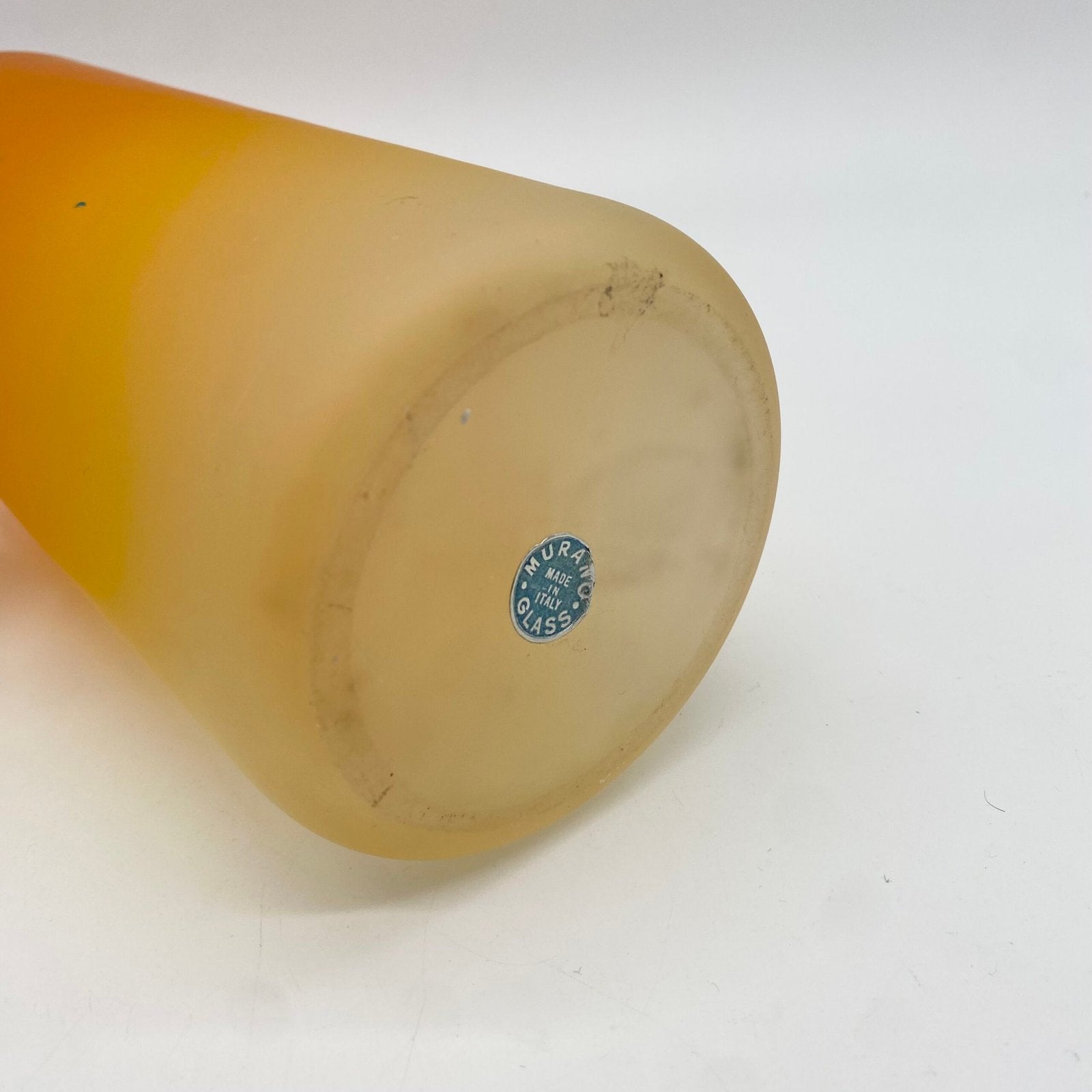 BOUTEILLE XXL "ULTRA ORANGE" VERRE DE MURANO, 1960s