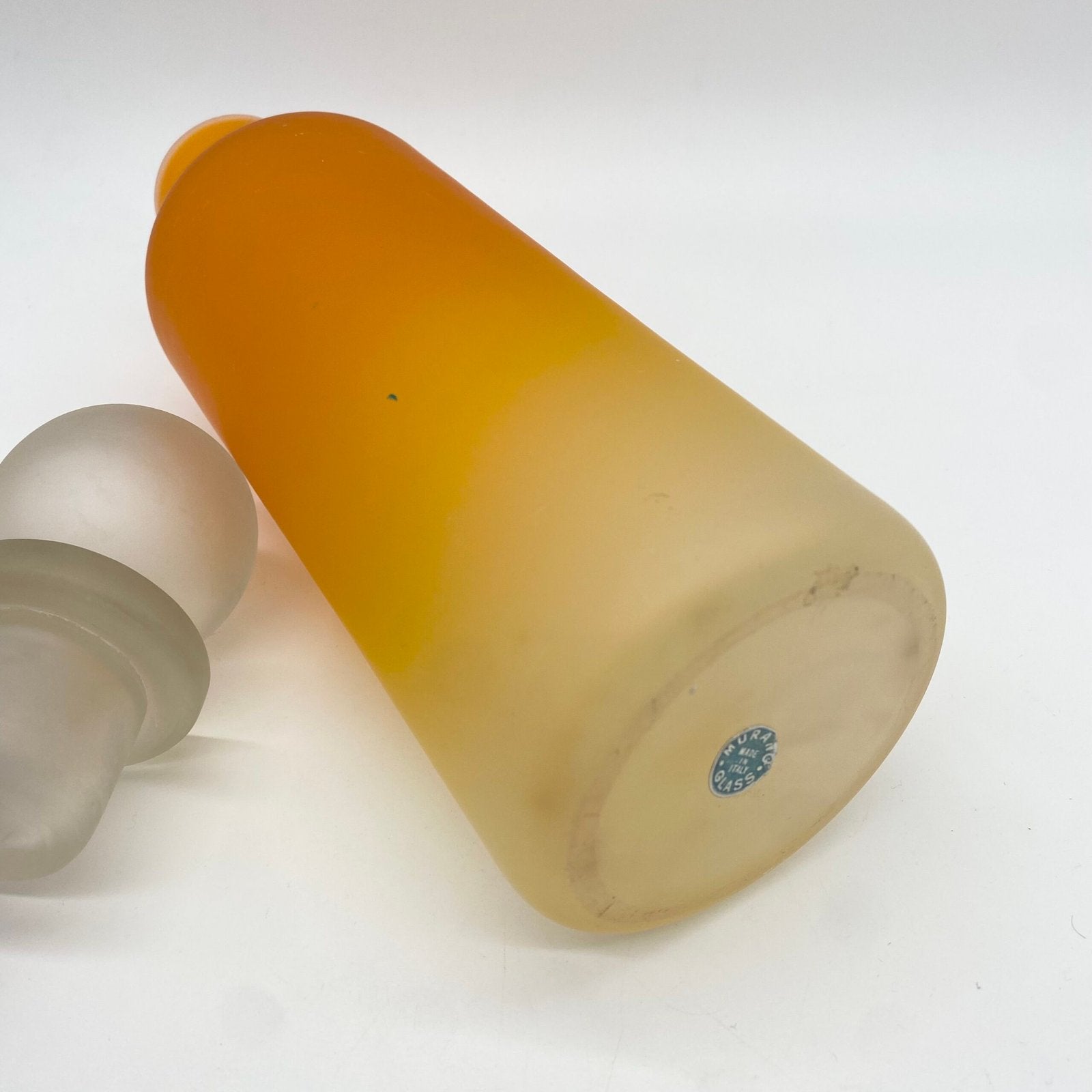 BOUTEILLE XXL "ULTRA ORANGE" VERRE DE MURANO, 1960s