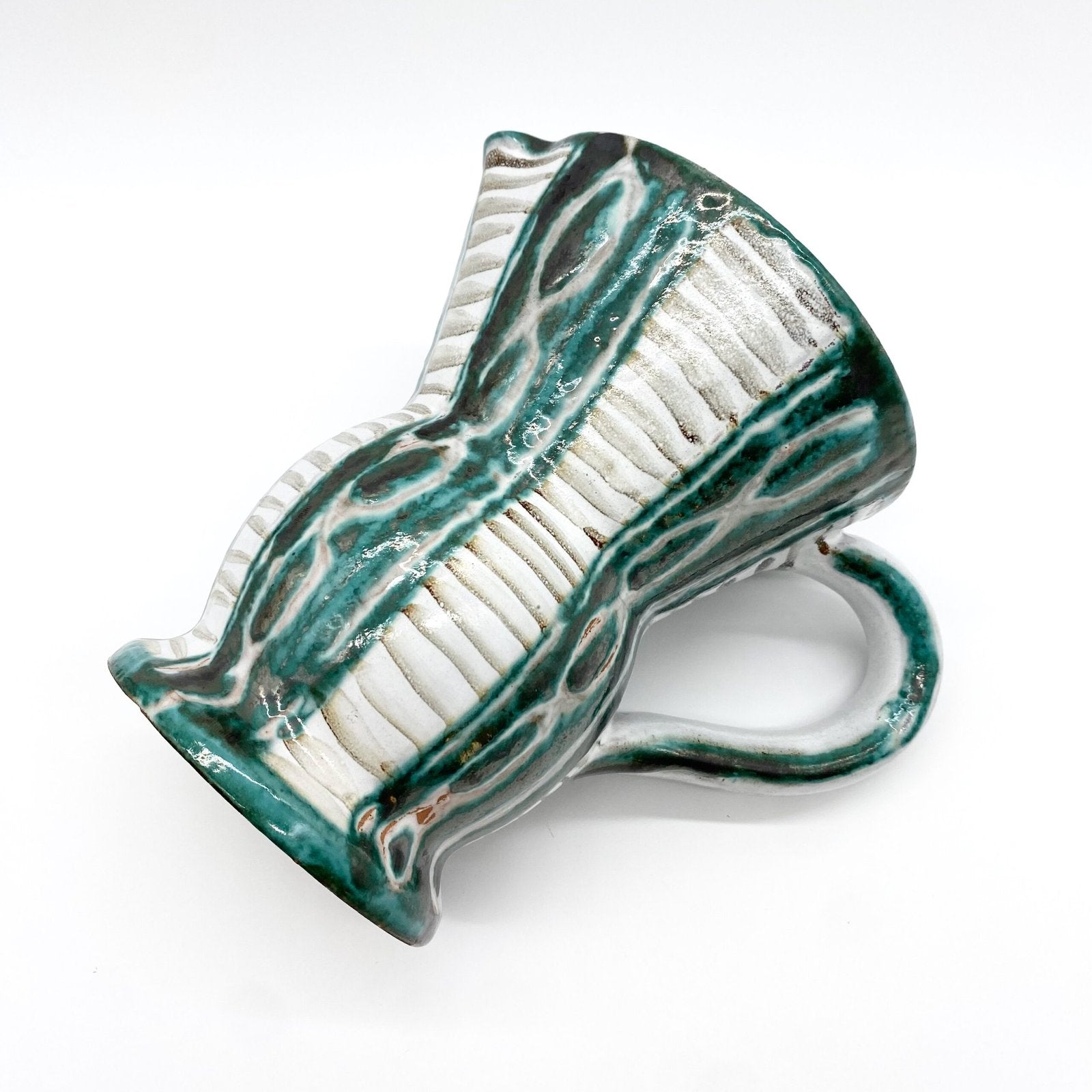 GRAND PICHET AU DÉCOR GÉOMÉTRIQUE - ROBERT PICAULT 1960