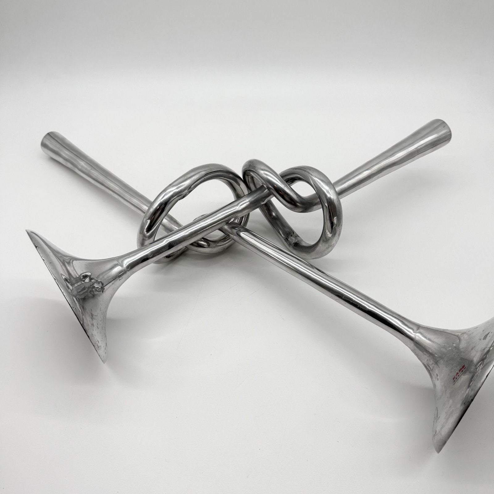 PAIRE DE CHANDELIERS XXL "GIANT KNOT" – 1980s