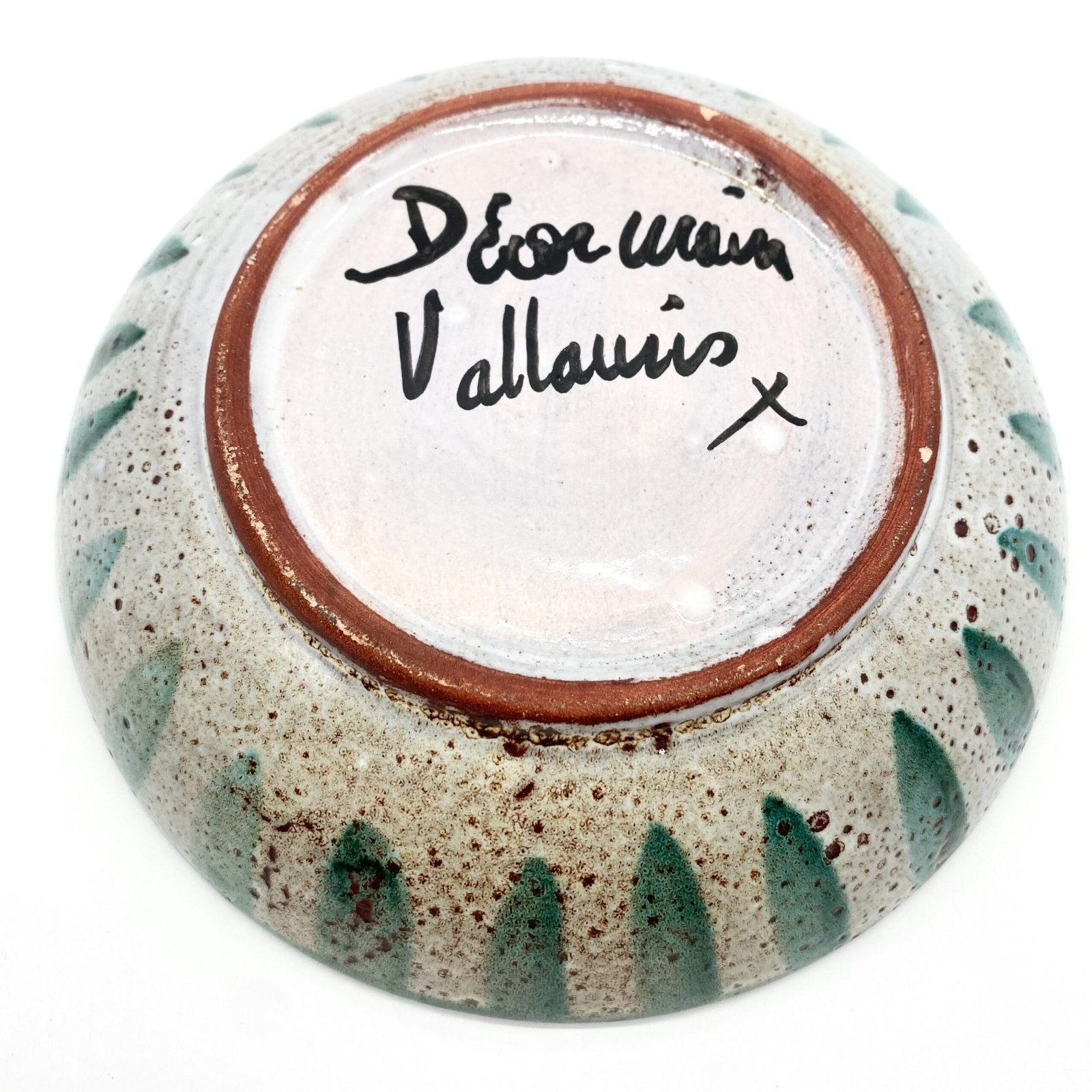 ASSIETTE CREUSE DÉCOR POISSON - CÉRAMIQUE DE VALLAURIS, 1960s