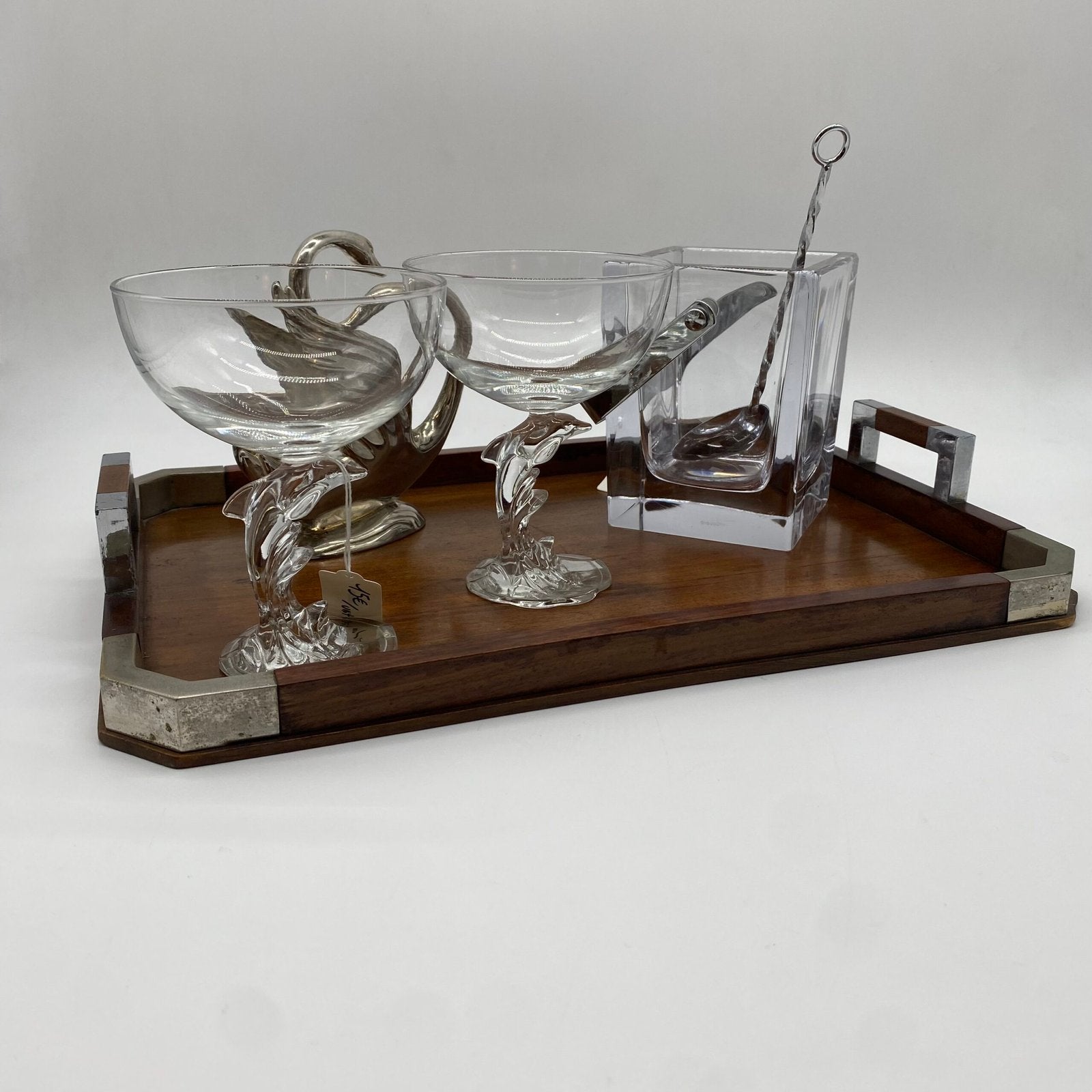 PLATEAU "ART DÉCO" EN BOIS MASSIF – 1930s