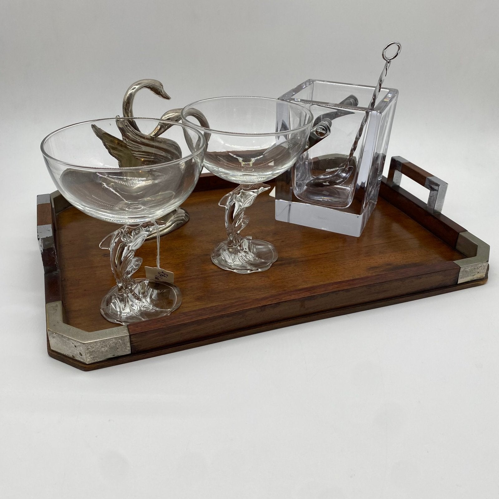 PLATEAU "ART DÉCO" EN BOIS MASSIF – 1930s