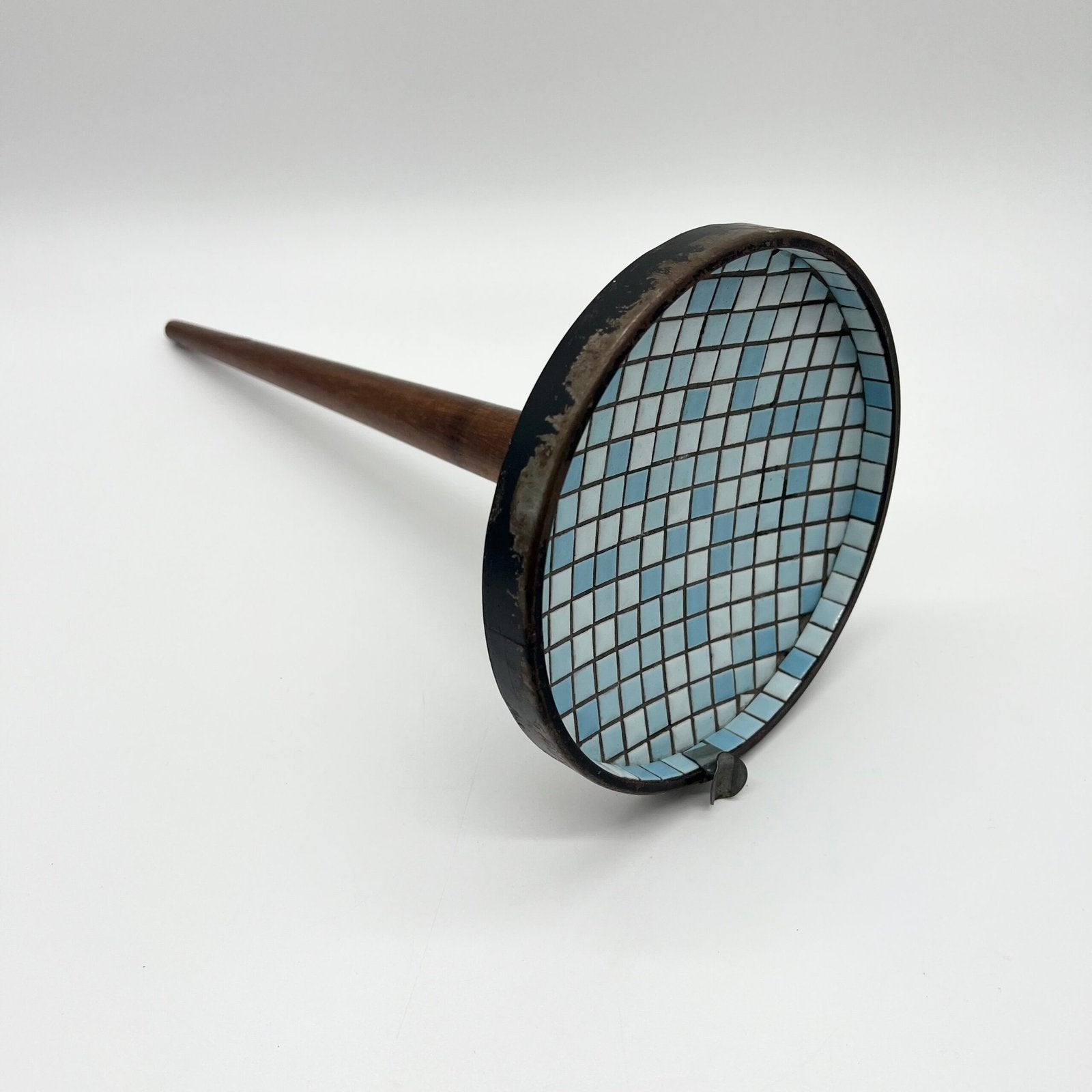 CENDRIER SUR PIED "BLUE MOSAÏQUE", 1950s