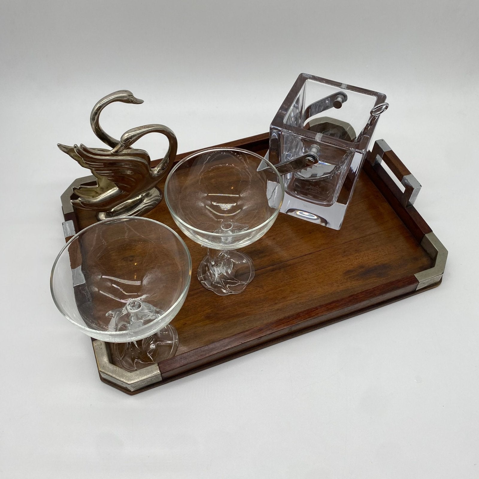 PLATEAU "ART DÉCO" EN BOIS MASSIF – 1930s
