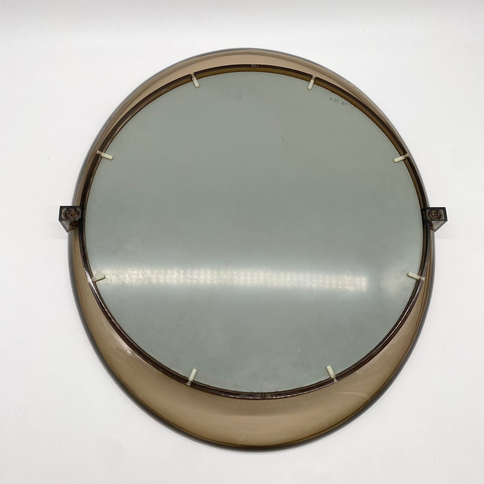 MIROIR "SPACE AGE" EN PLEXI FUMÉ – 1970s