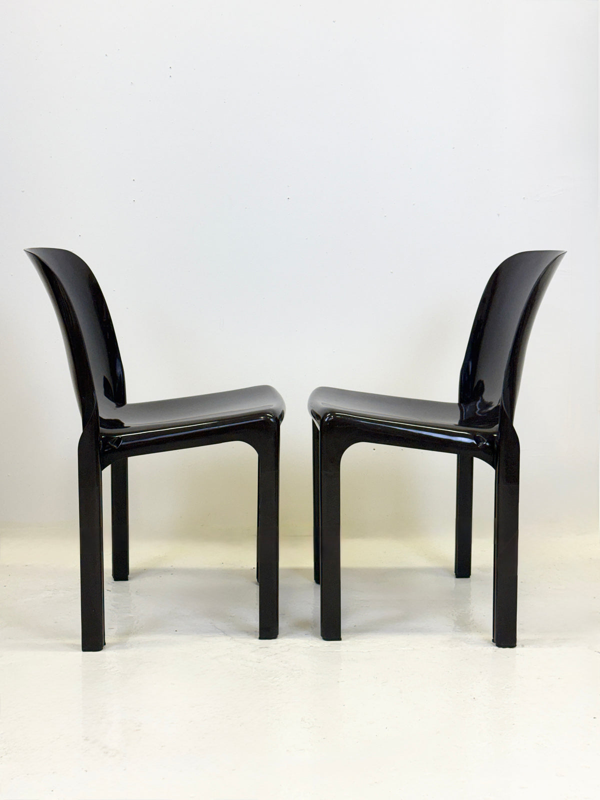 Paire de chaises "Selene" par Vico Magistretti pour Artemide, Italie, 1970s