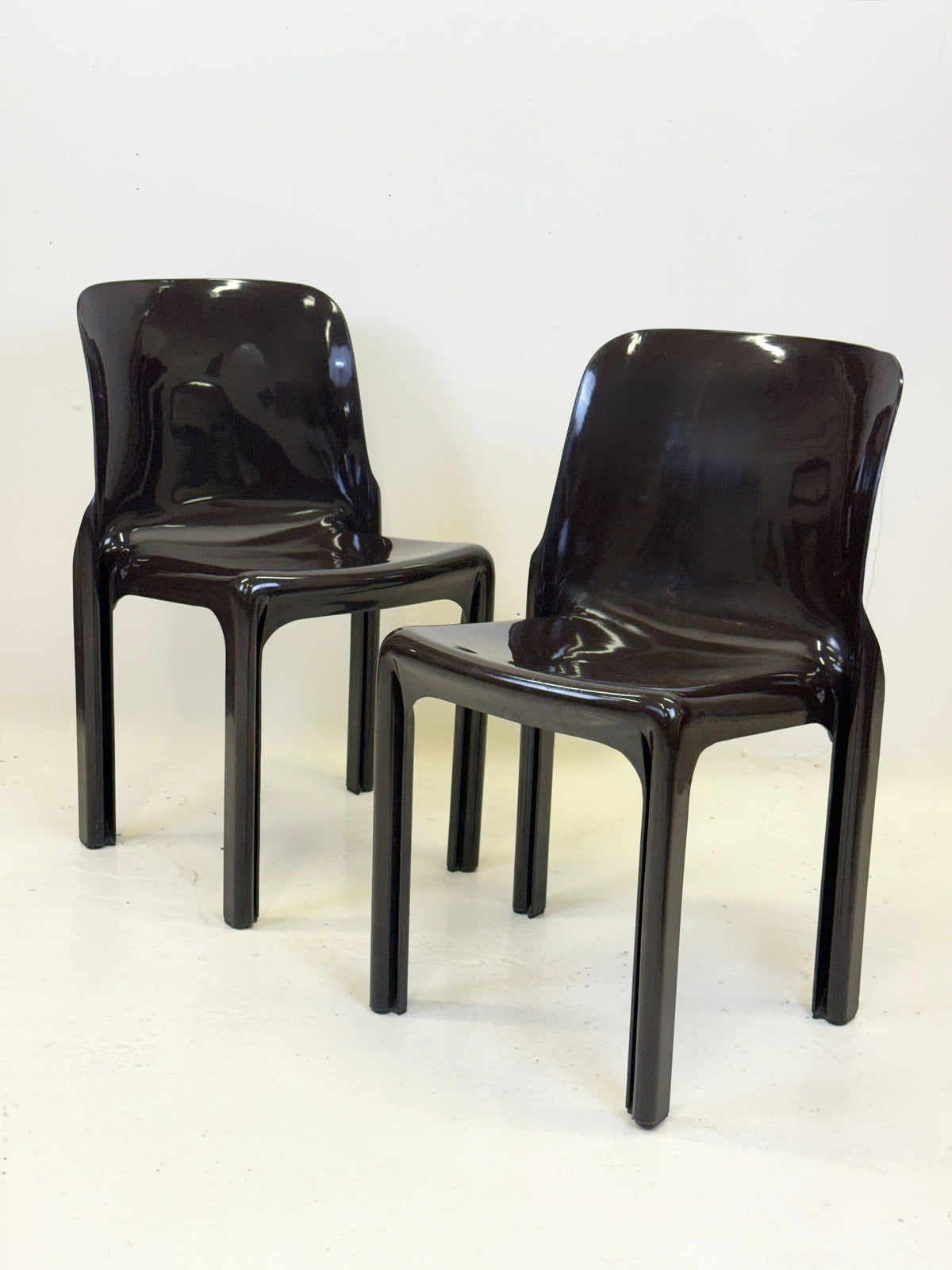 Paire de chaises "Selene" par Vico Magistretti pour Artemide, Italie, 1970s