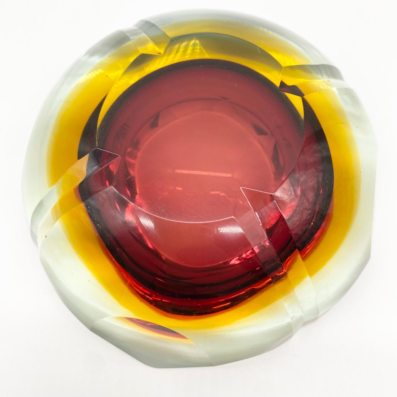 CENDRIER "RAINBOW SOMMERSO" / MURANO, 1960s