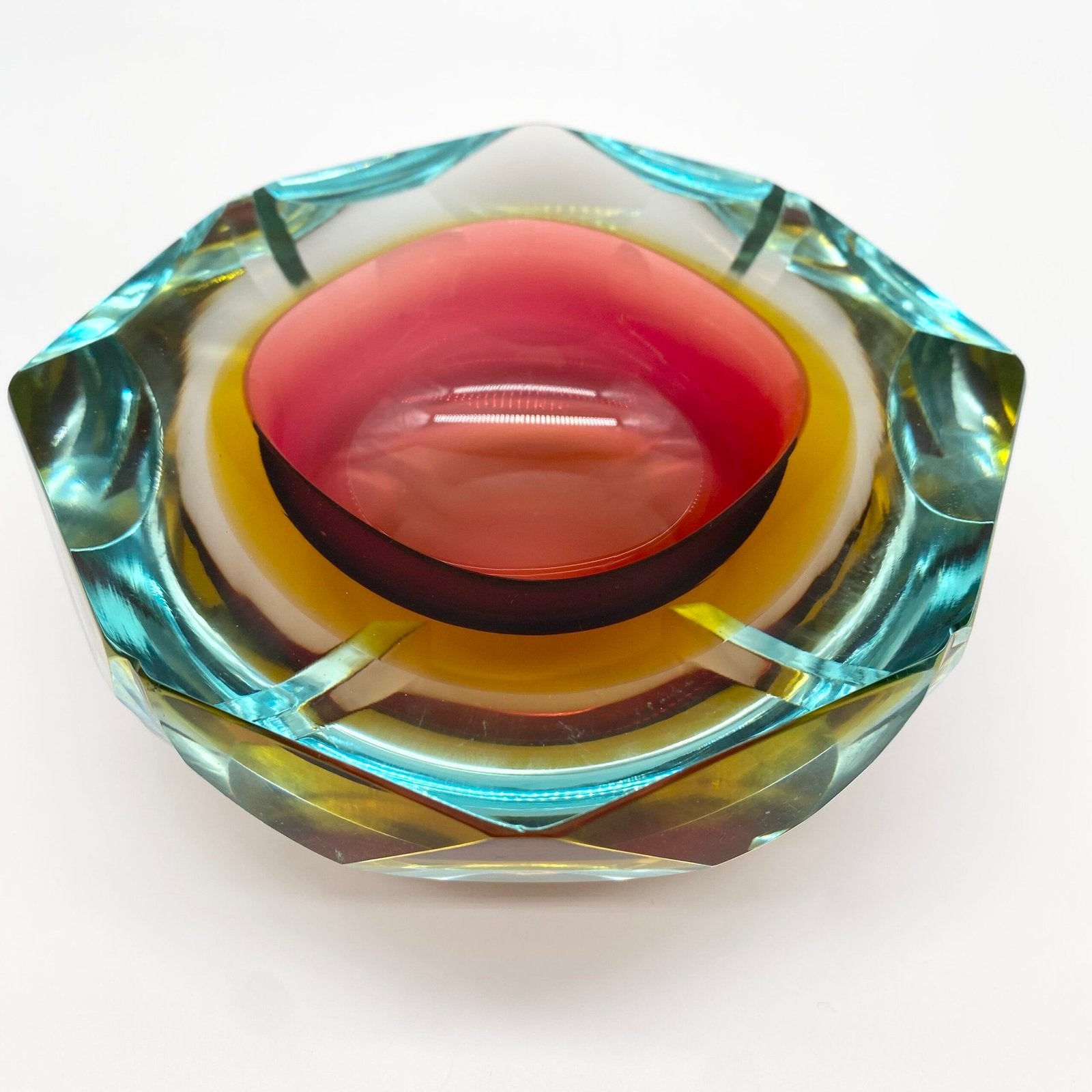 CENDRIER "RAINBOW SOMMERSO" / MURANO, 1960s