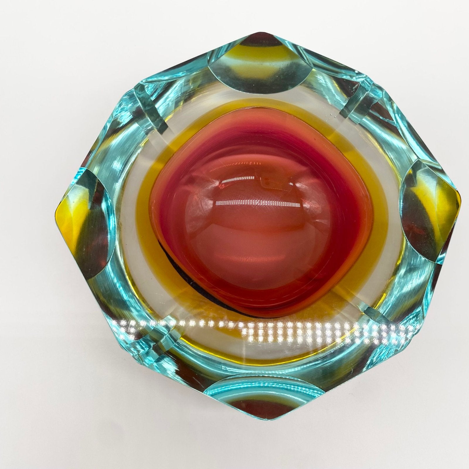 CENDRIER "RAINBOW SOMMERSO" / MURANO, 1960s