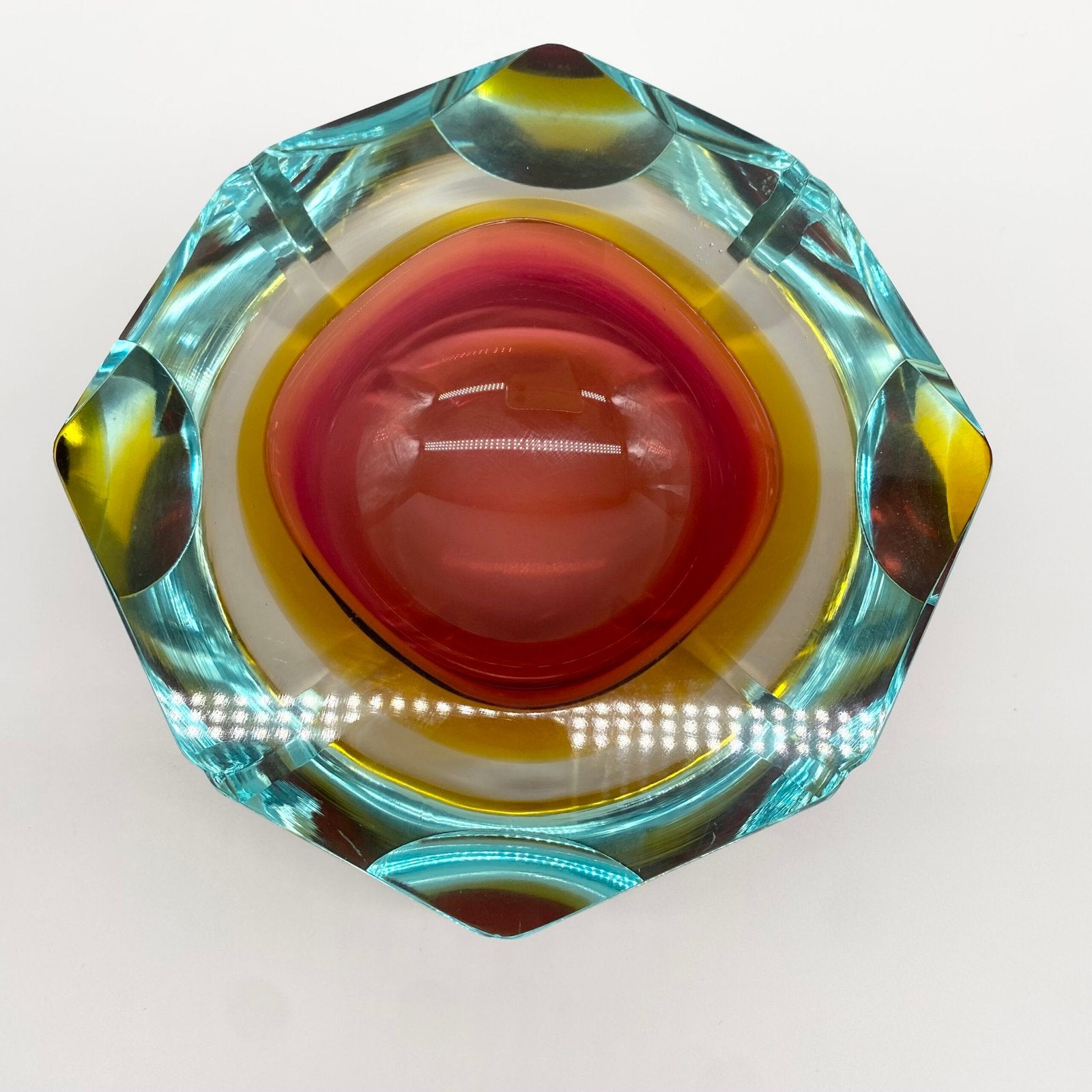 CENDRIER "RAINBOW SOMMERSO" / MURANO, 1960s